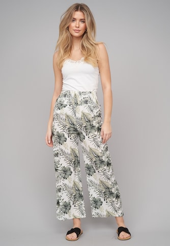 Wide Summer Pant Plam AOP