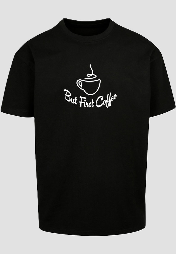 But First Coffee Heavy Oversized Tee-2