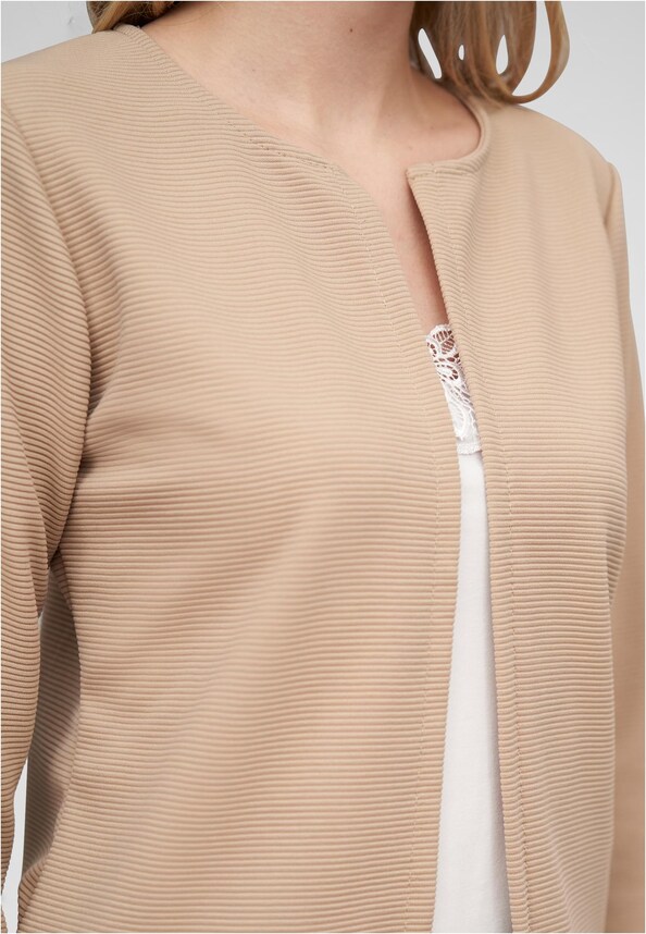 Cloud5ive Damen Strickjacke offener ribbed Cardigan-2