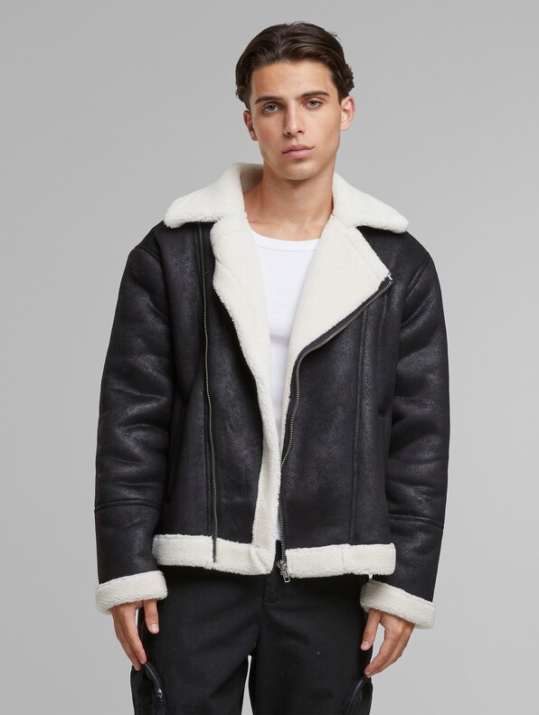 Shearling Biker-0