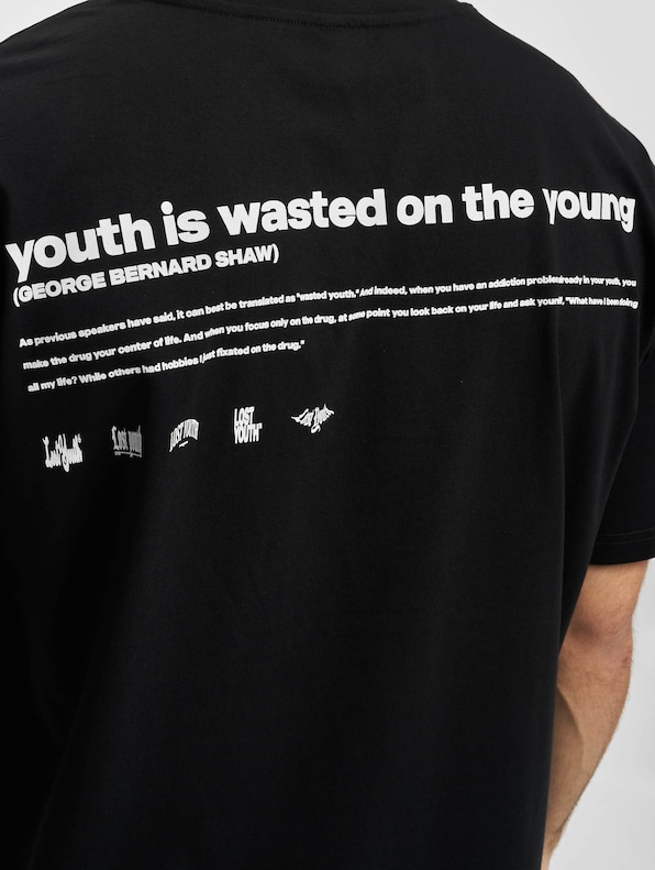 Lost Youth T-Shirt DOVE black XS-3