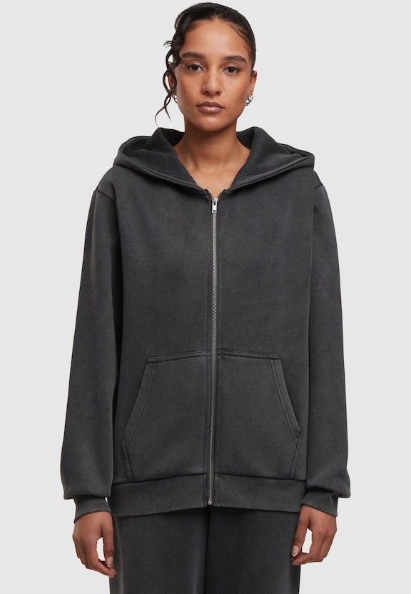 Ladies Vintage Heavy Zip Hoody-2