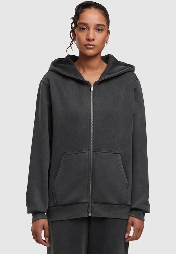Ladies Vintage Heavy Zip Hoody-2