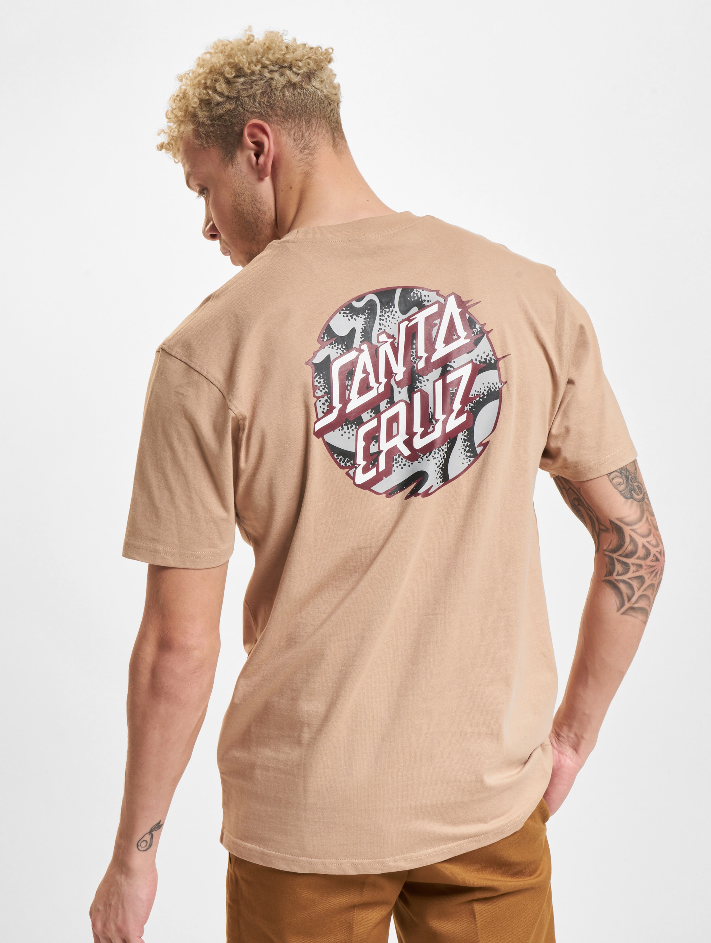 Santa Cruz Vivid Slick Dot T-Shirt Männer,Unisex op kleur bruin, Maat XL