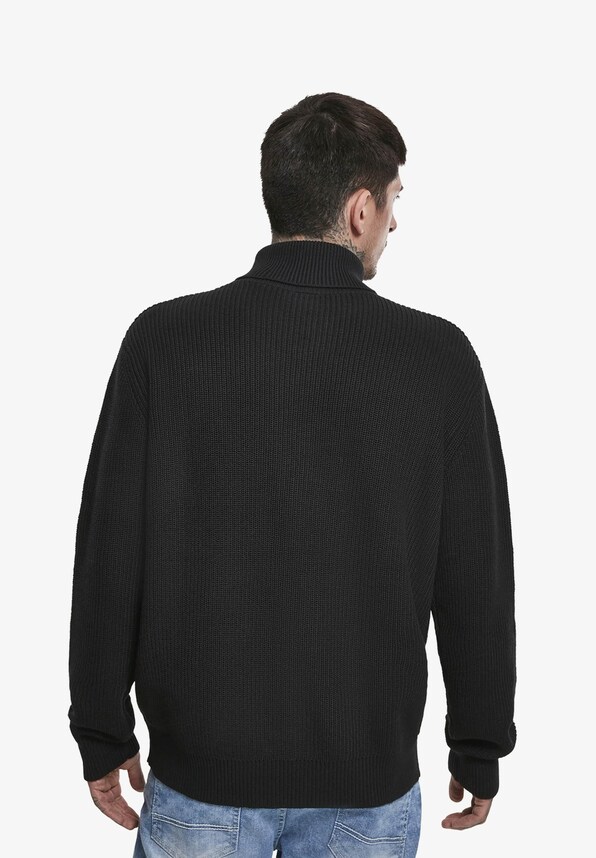 Cardigan Stitch Roll Neck-0