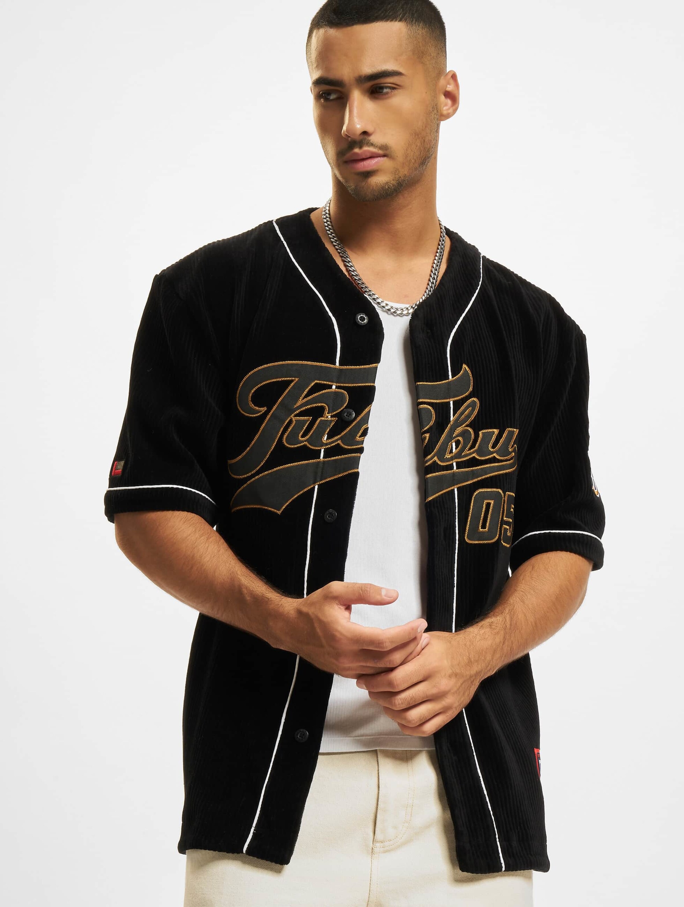 FM214-005-1 FUBU Varsity Corduroy Baseball Jersey