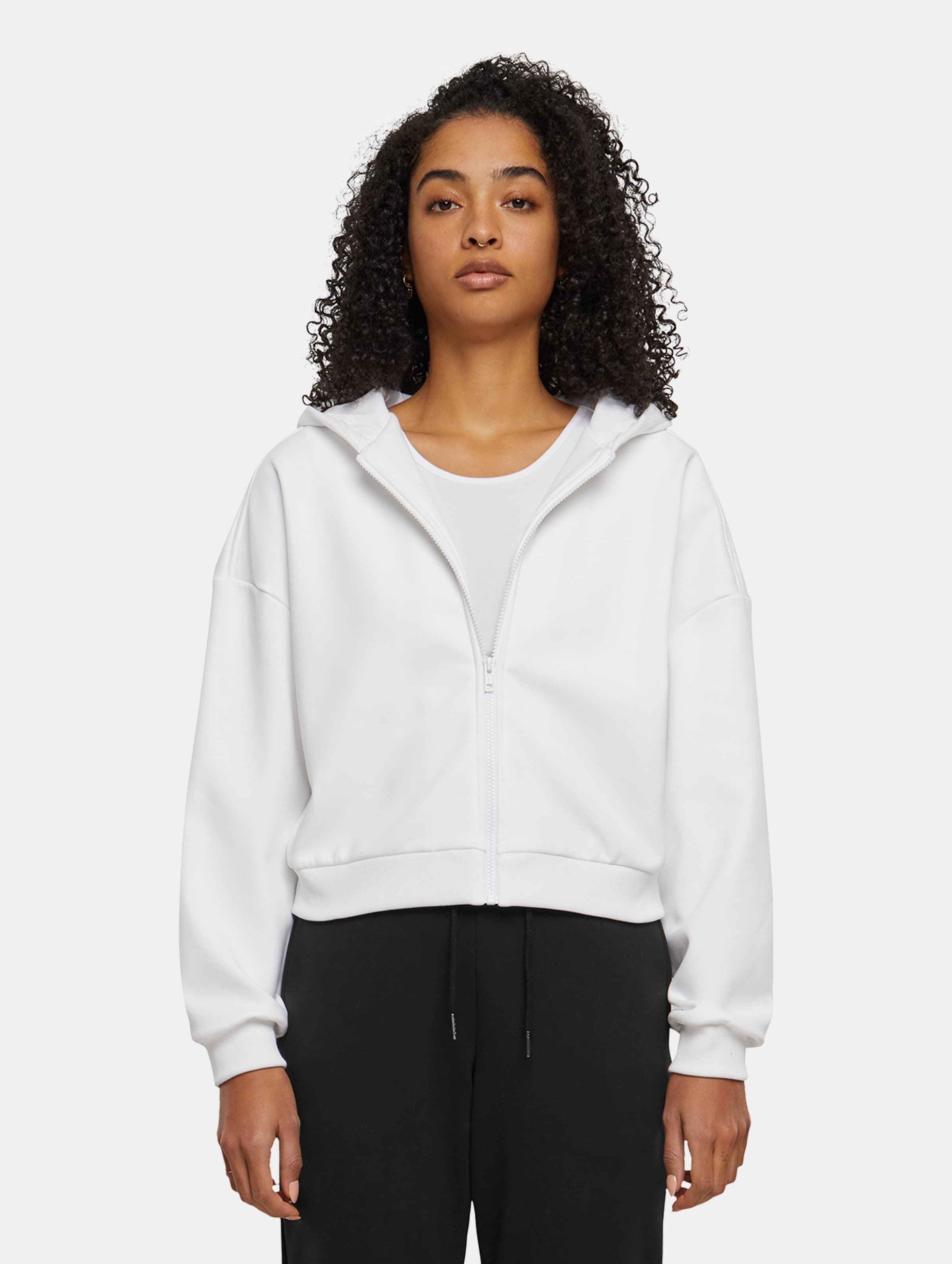 Urban Classics Ladies Cozy Short Zip Hoodie