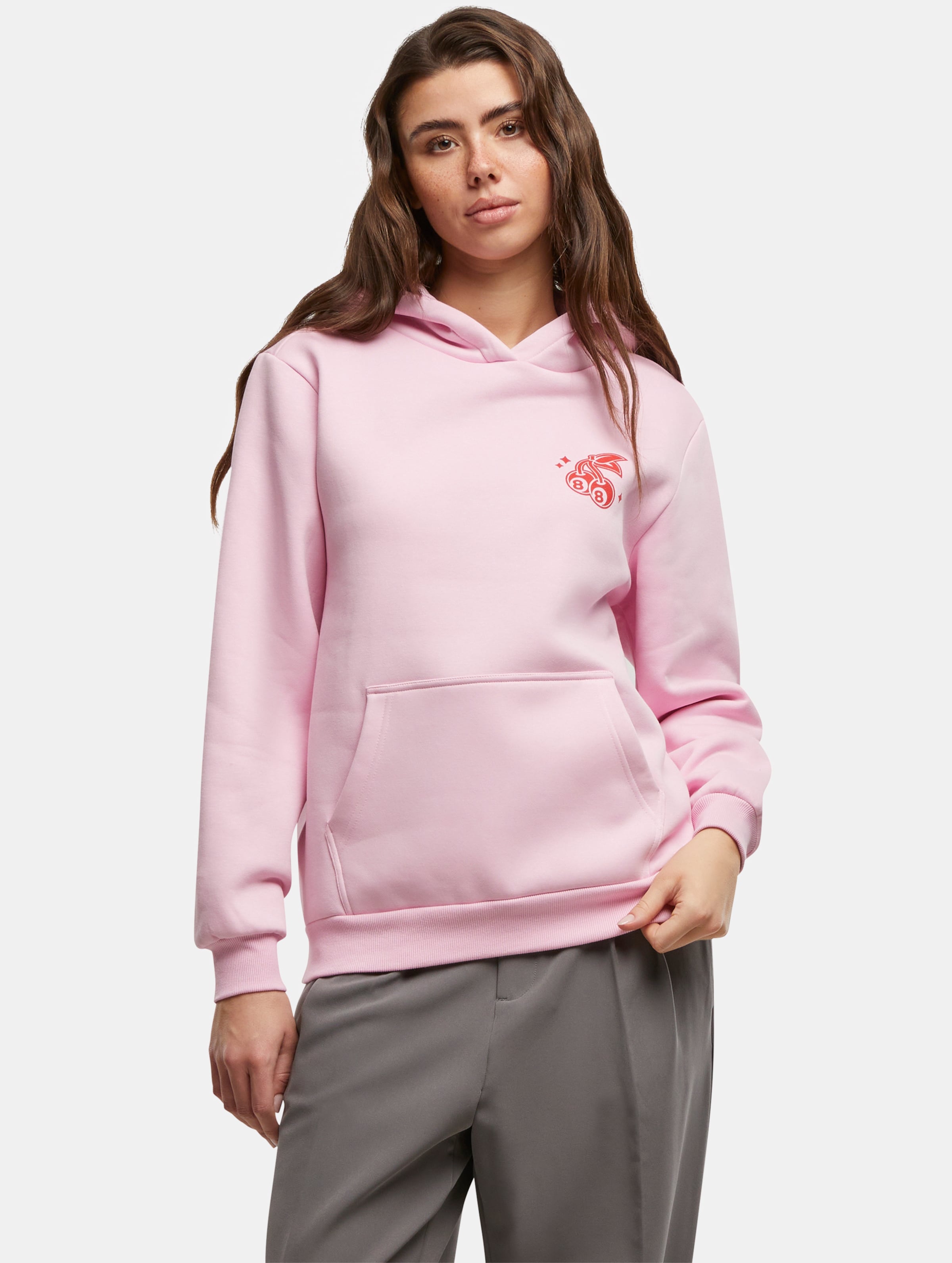 Miss Tee Lucky Cherry Ladies Fluffy Hoody