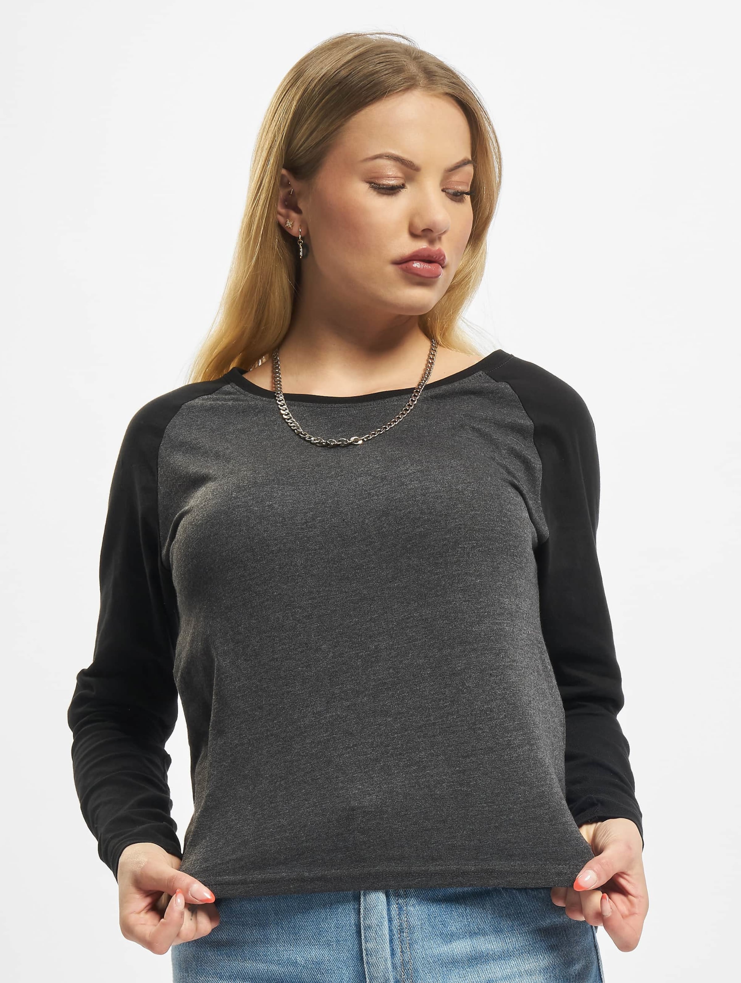 Urban Classics Ladies Contrast Raglan Longsleeve