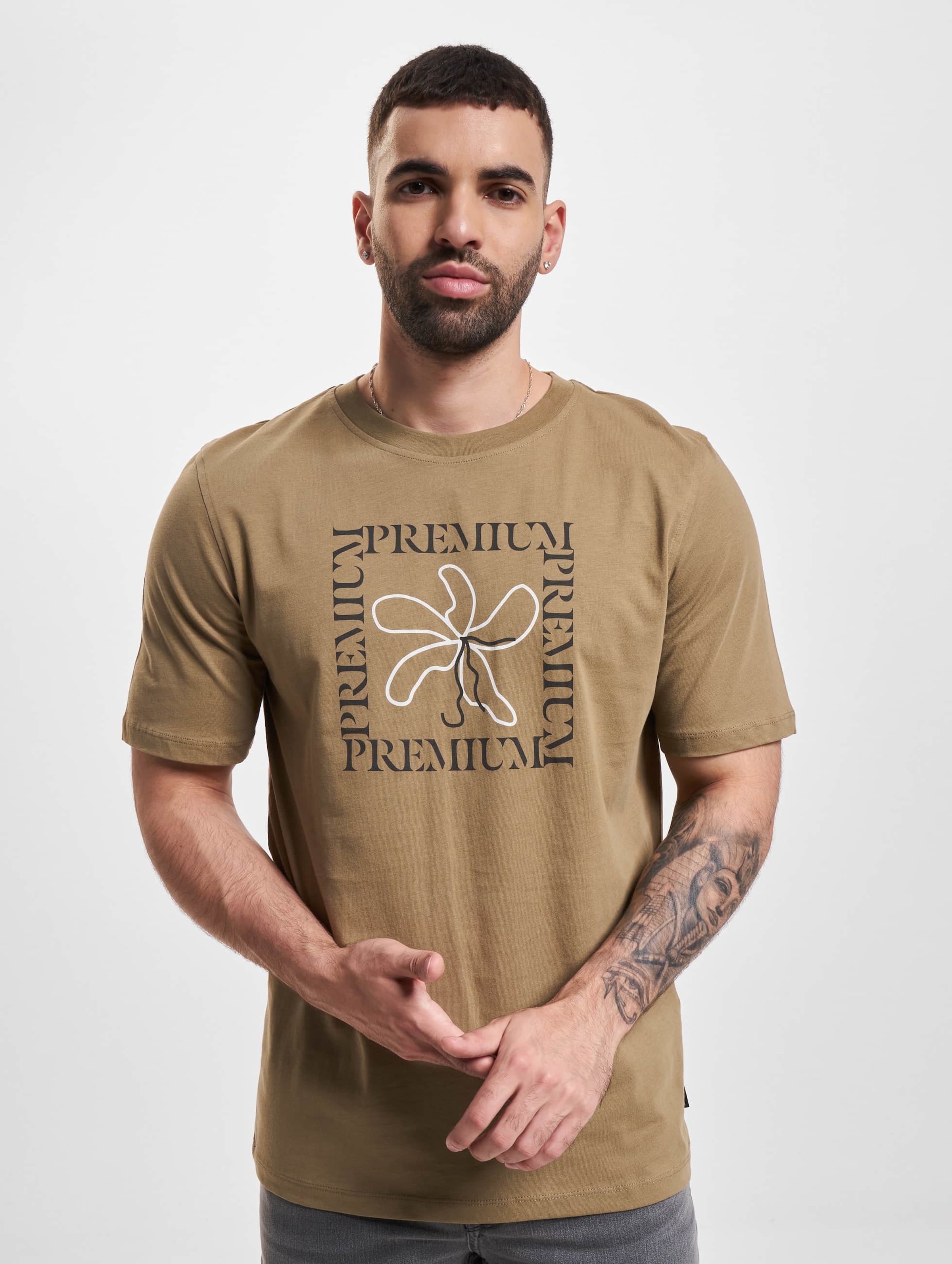 Jack and Jones Blanolan Print Crew Neck T-Shirt