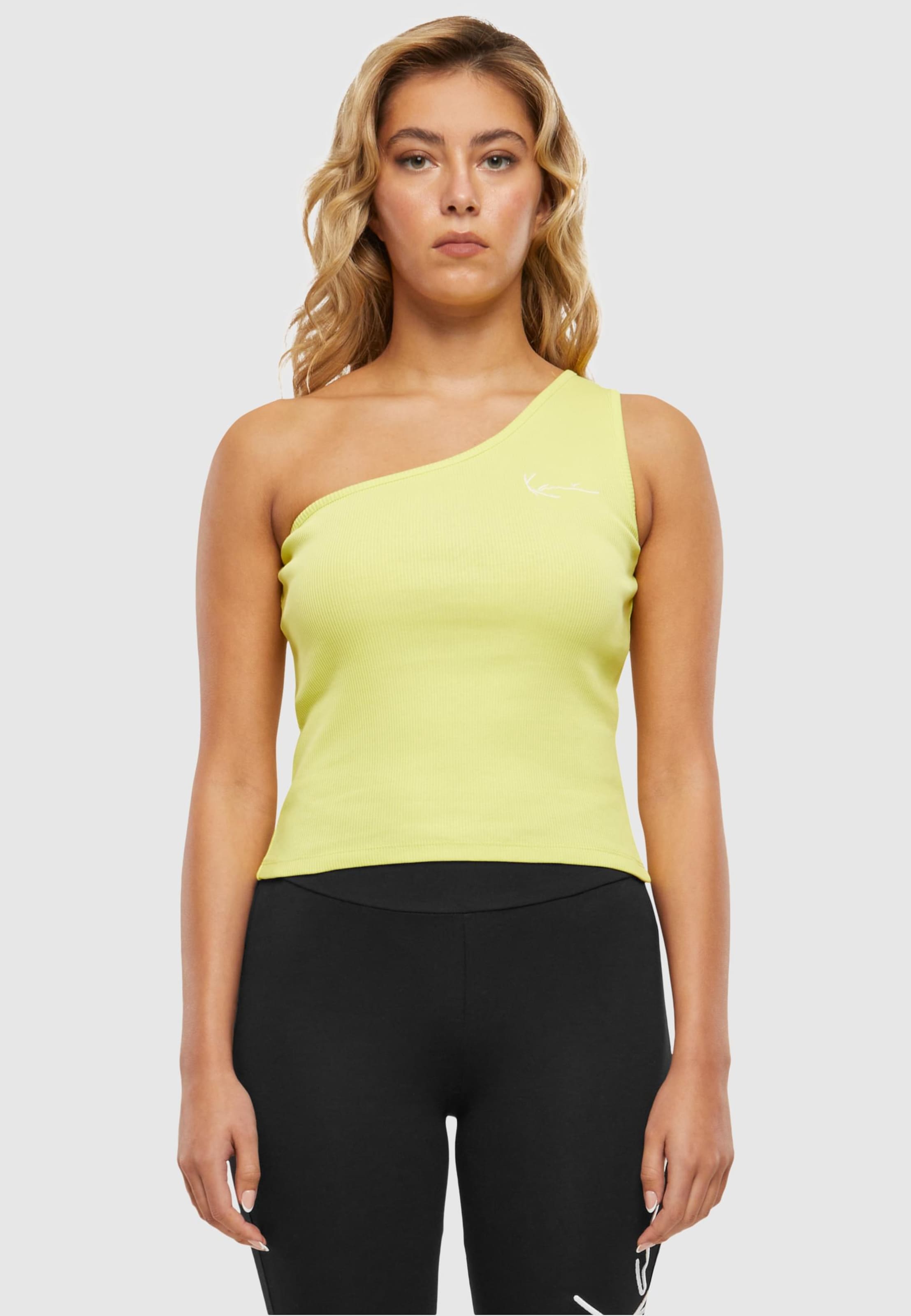 Karl Kani Chest Signature Essential Asymmetric Rib Top