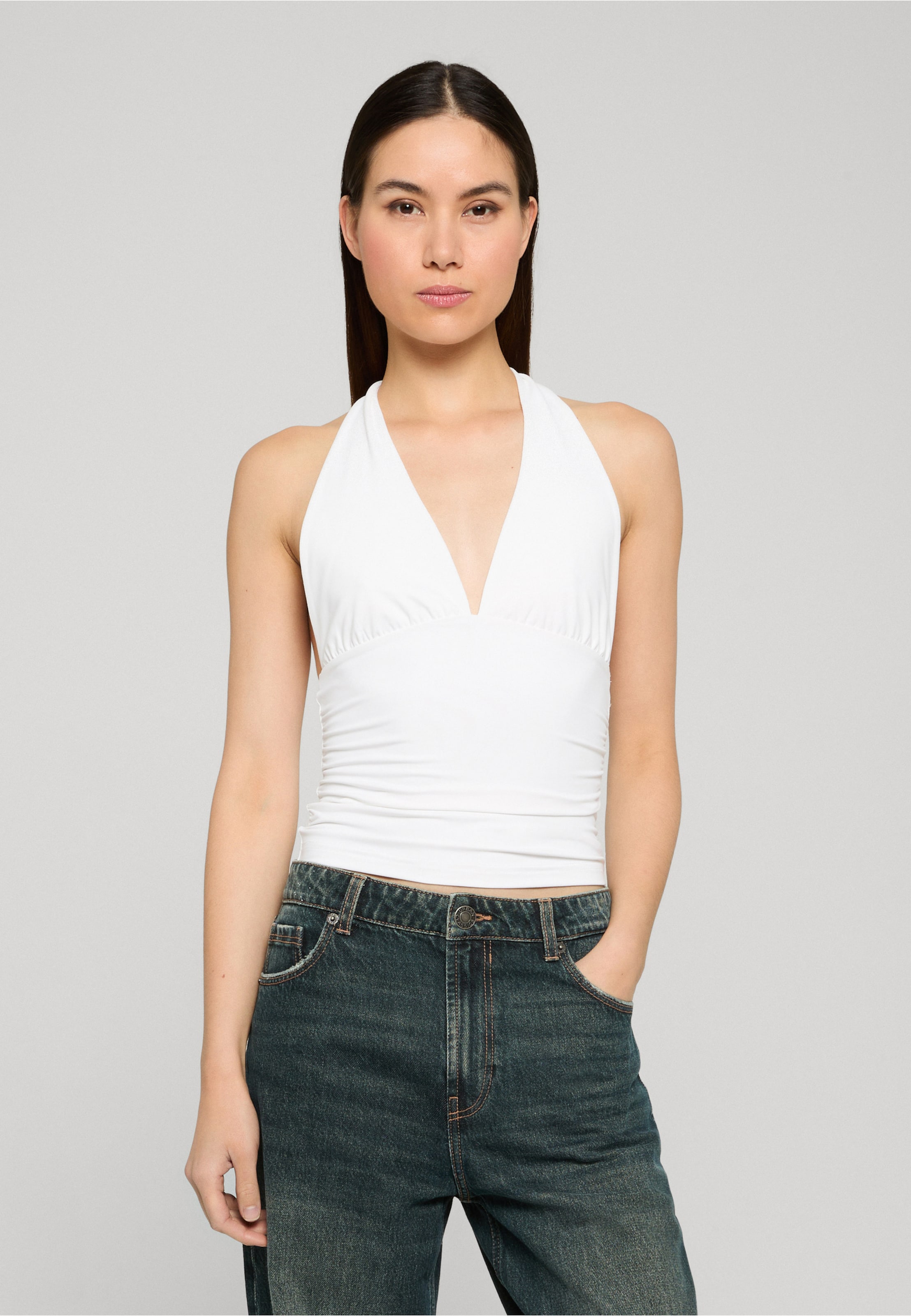 Urban Classics Ladies Polyamide Jersey Neckholder Top