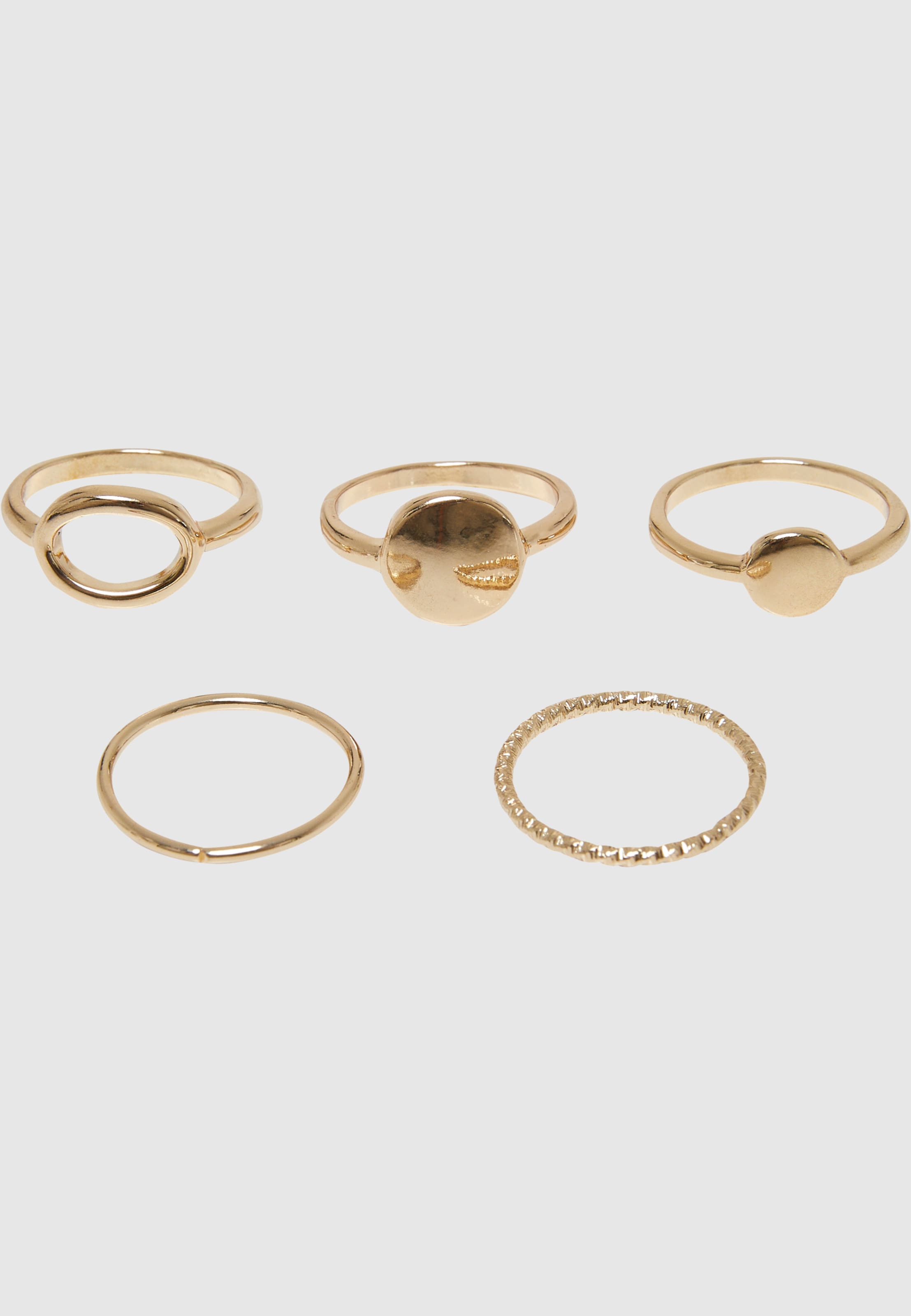 Urban Classics Basic Stacking Ringe 5 Pack