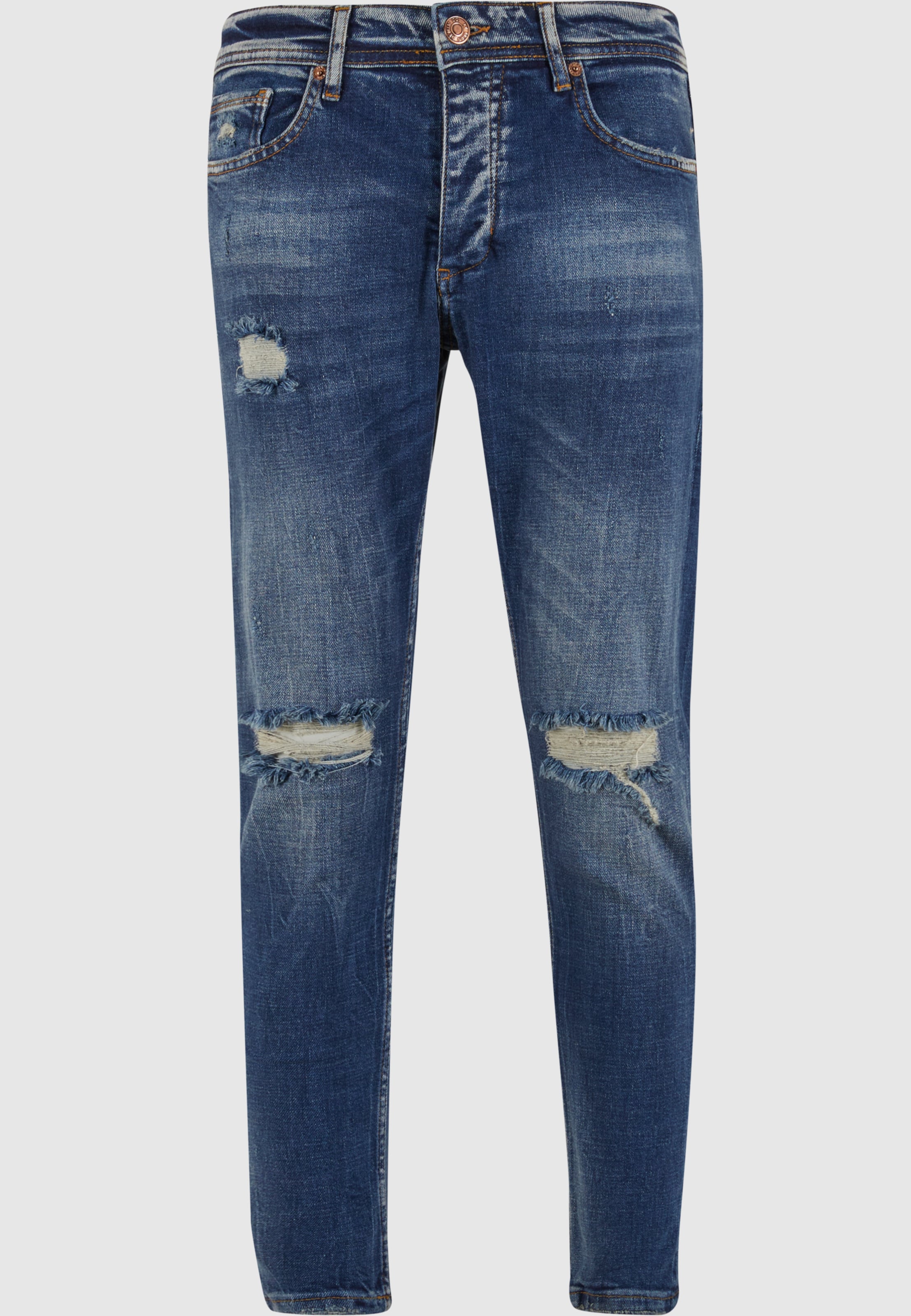 2Y Premium Destroyed Tapered Fit Denim