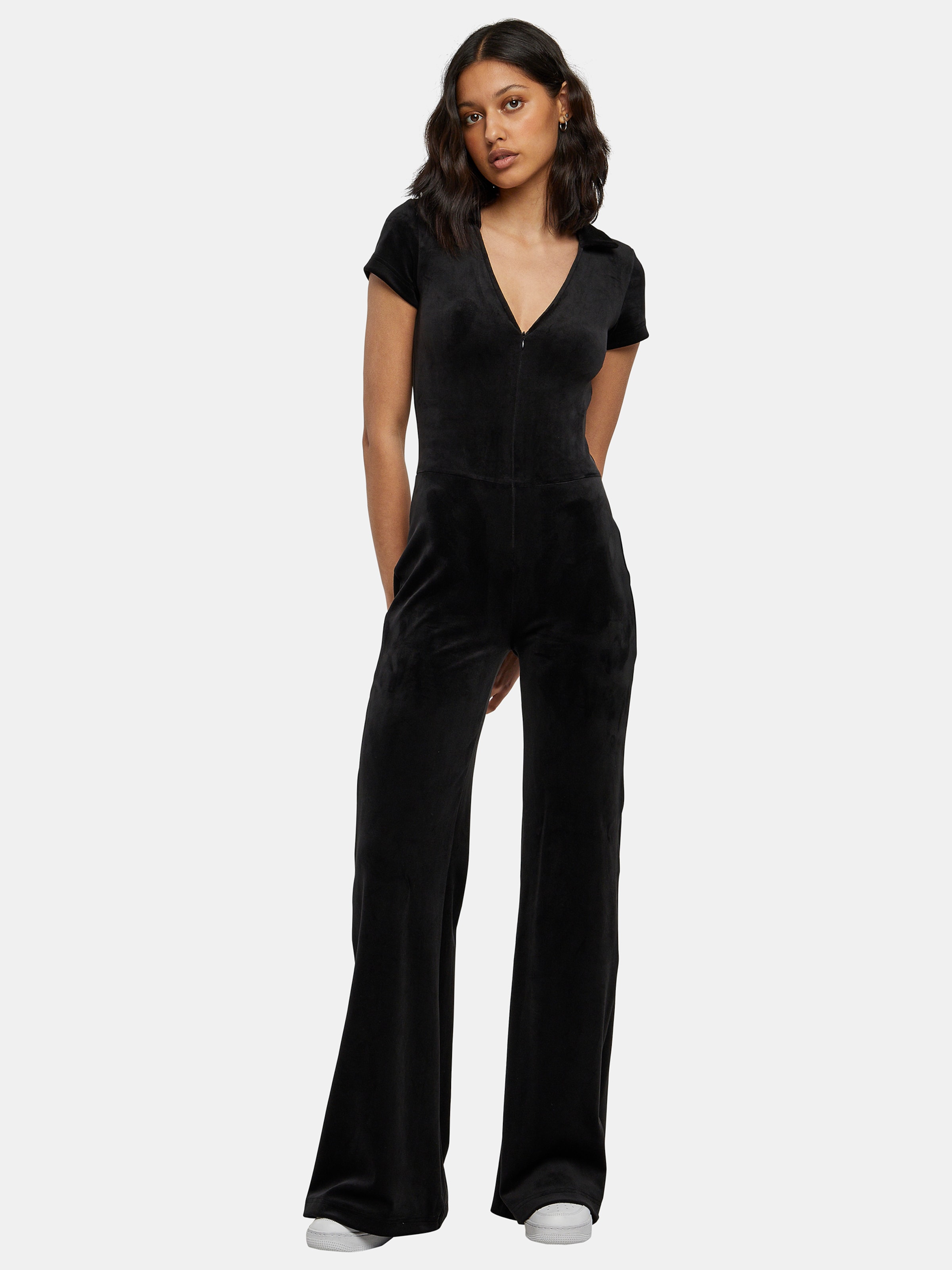Urban Classics Ladies Velvet Jumpsuit