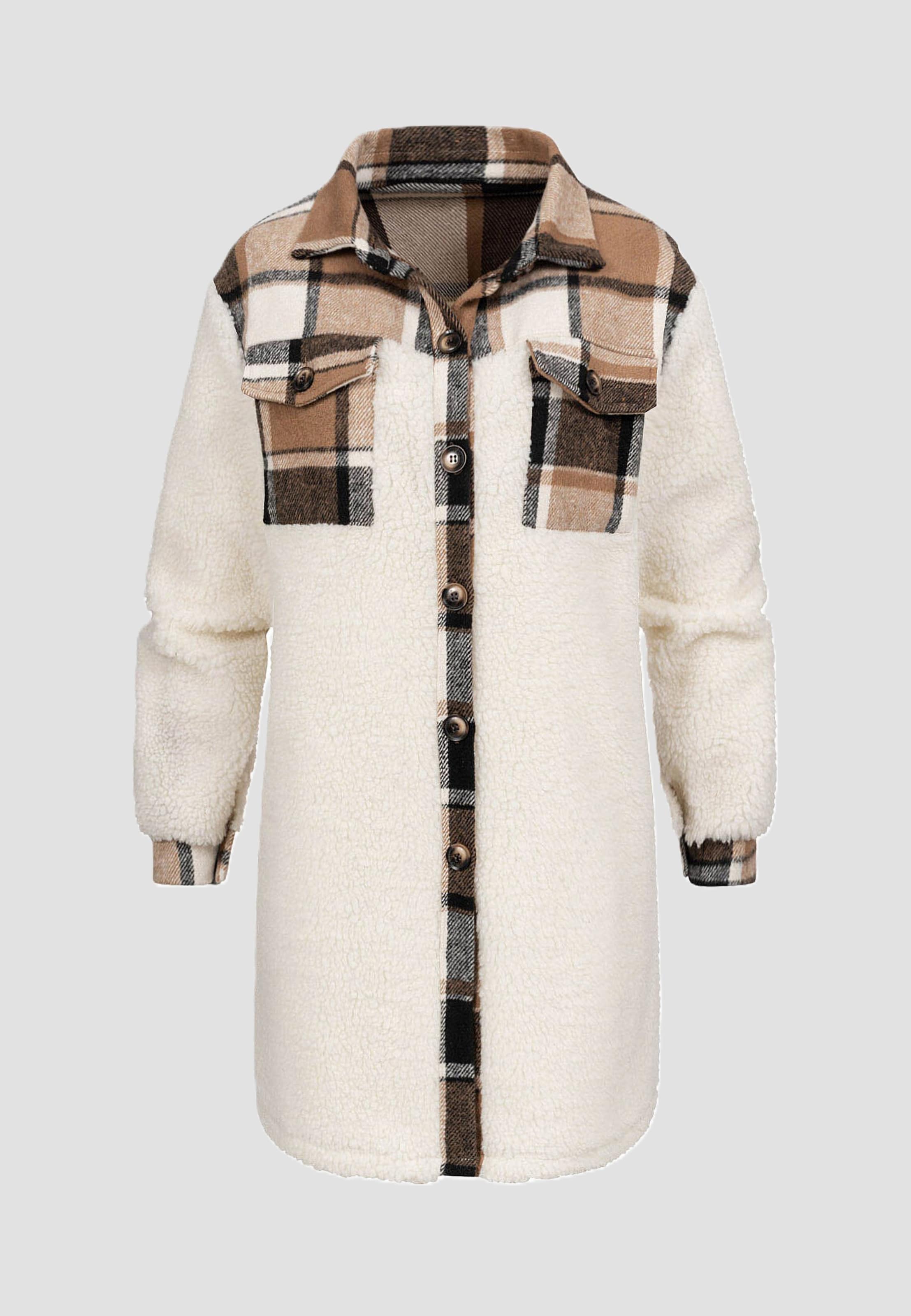 Cloud5ive TEDDY SHACKET-MANTEL KNOPFLEISTE