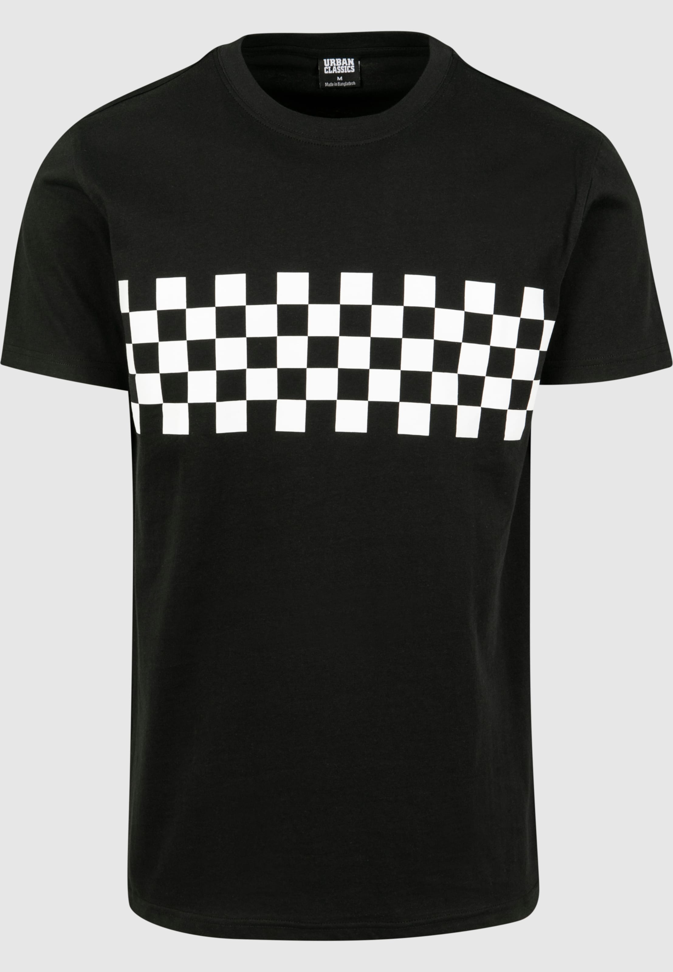 Urban Classics Check Panel Tee