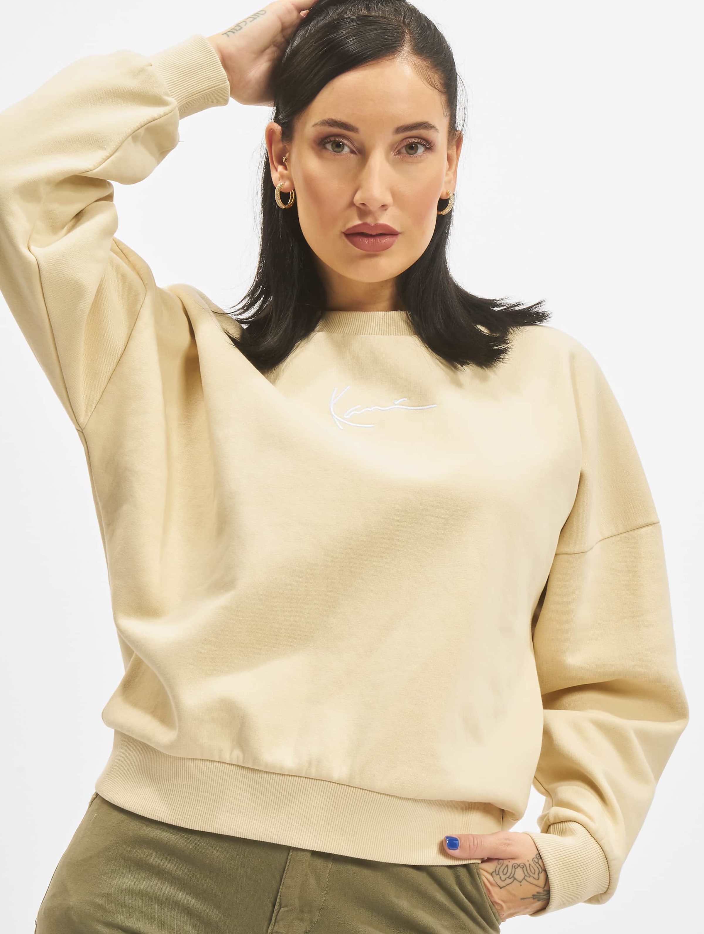 Karl Kani KW214-036-1 Small Signature Crew light sand