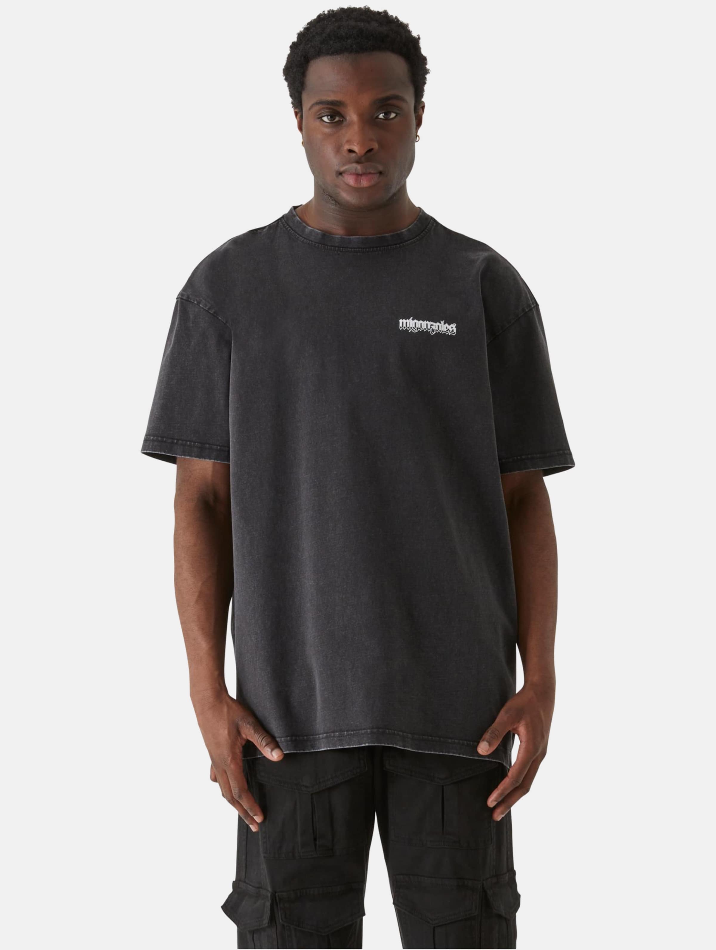 MJ Gonzales MJG Heavy Oversized Acid Washed Tee - Burning Wings