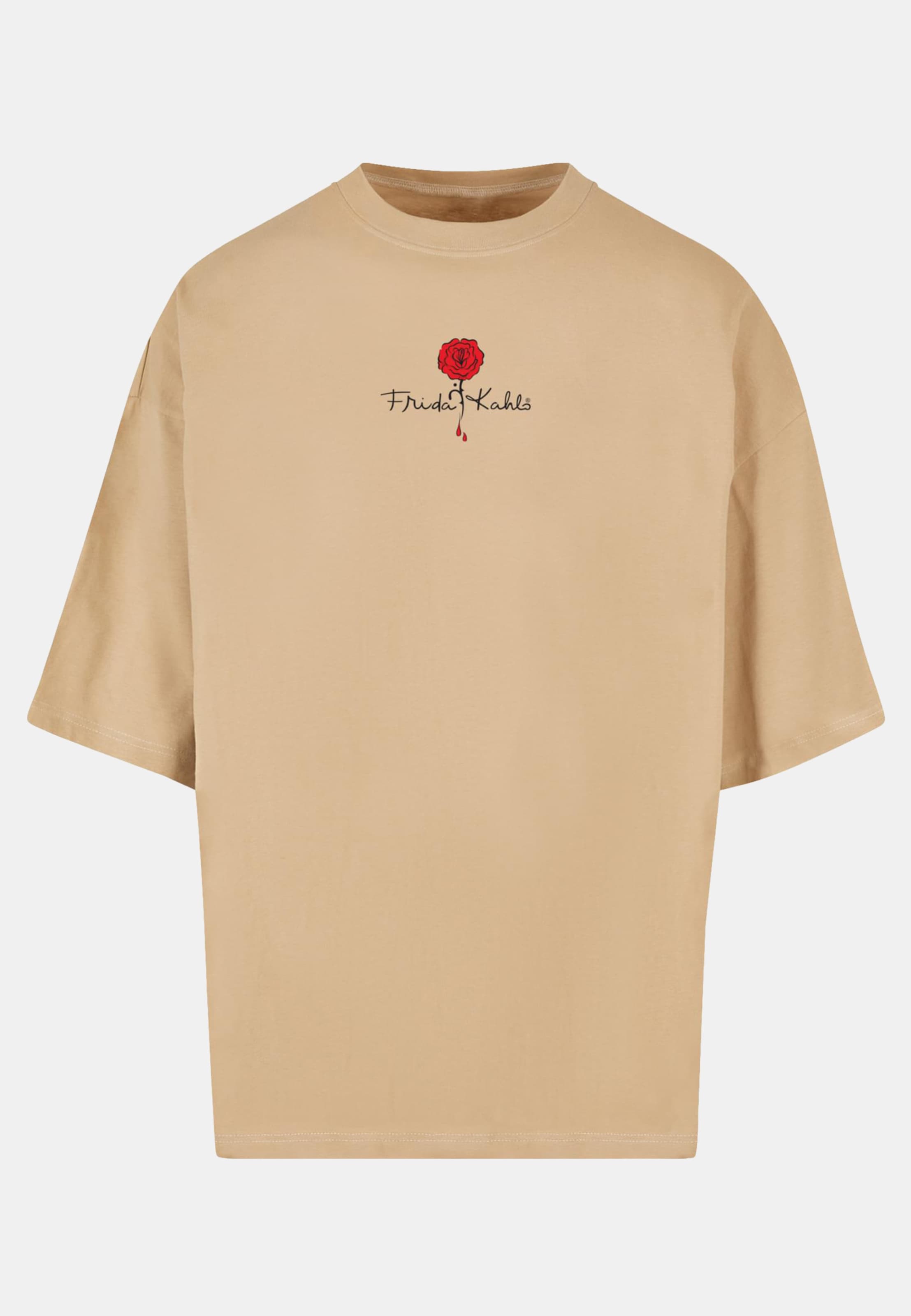 Merchcode Frida Kahlo - Logo rose Huge Tee