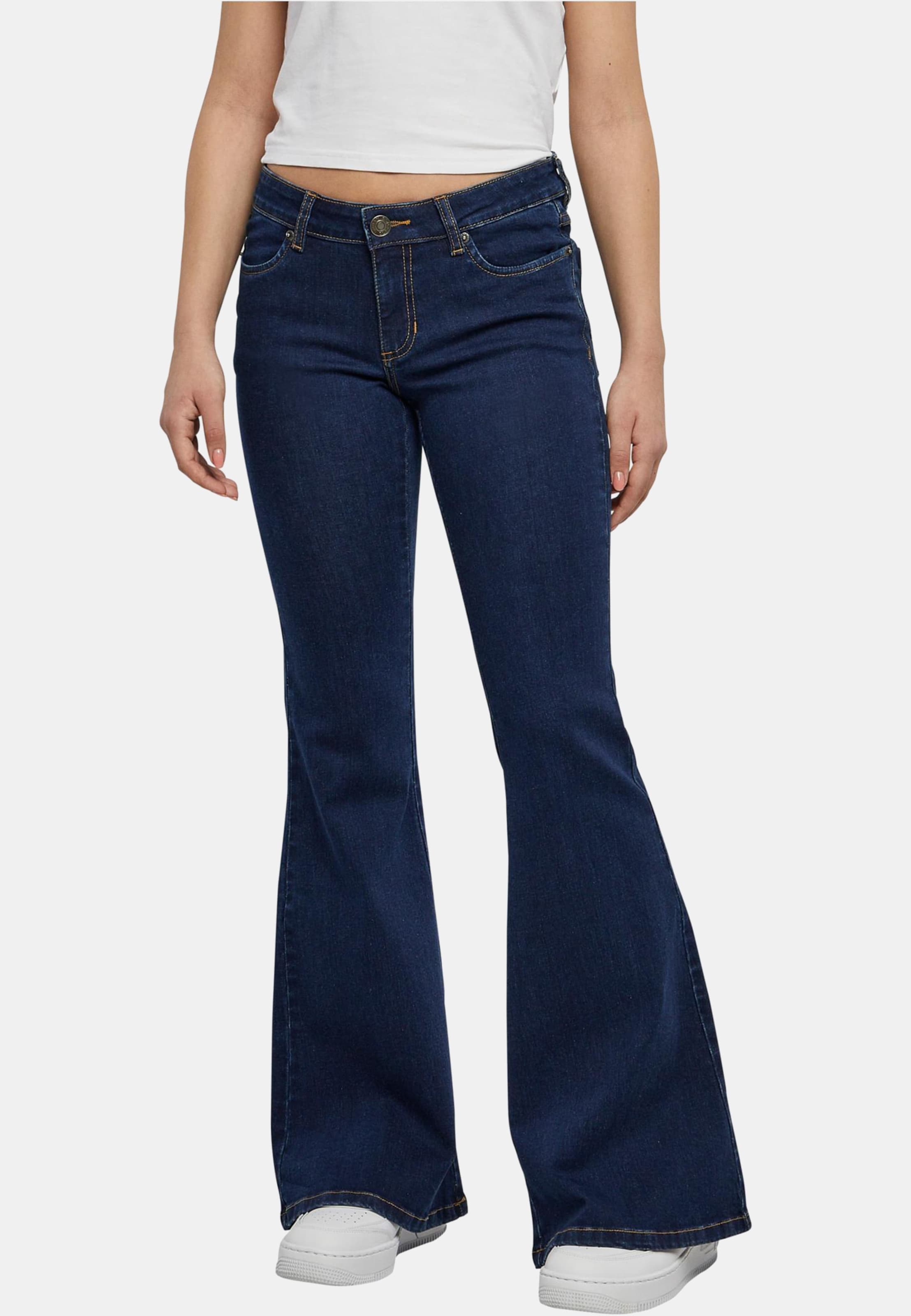 Urban Classics Ladies Organic Low Waist Flared Denim