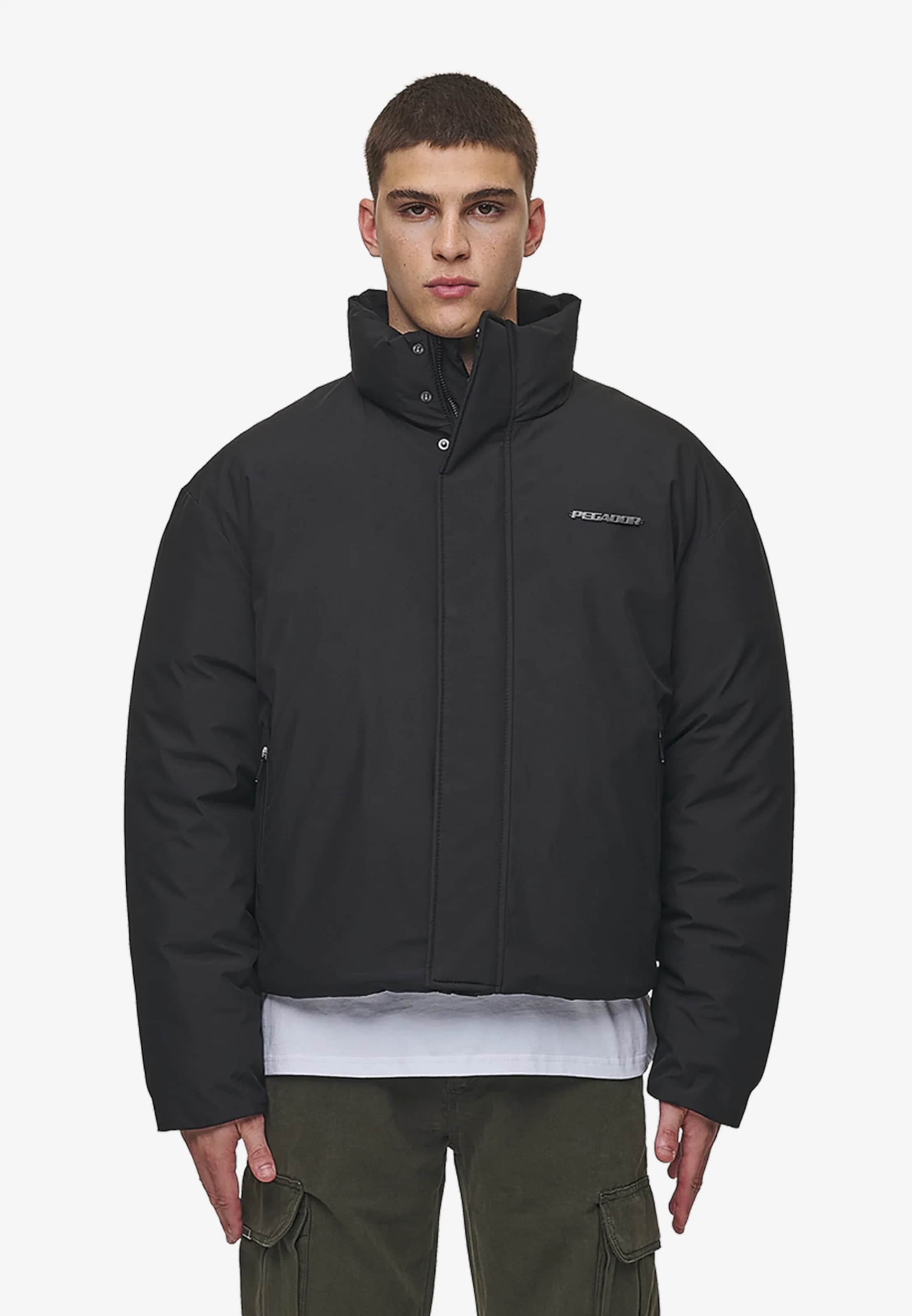 PEGADOR Lavoy Cropped Boxy Puffer Jacket