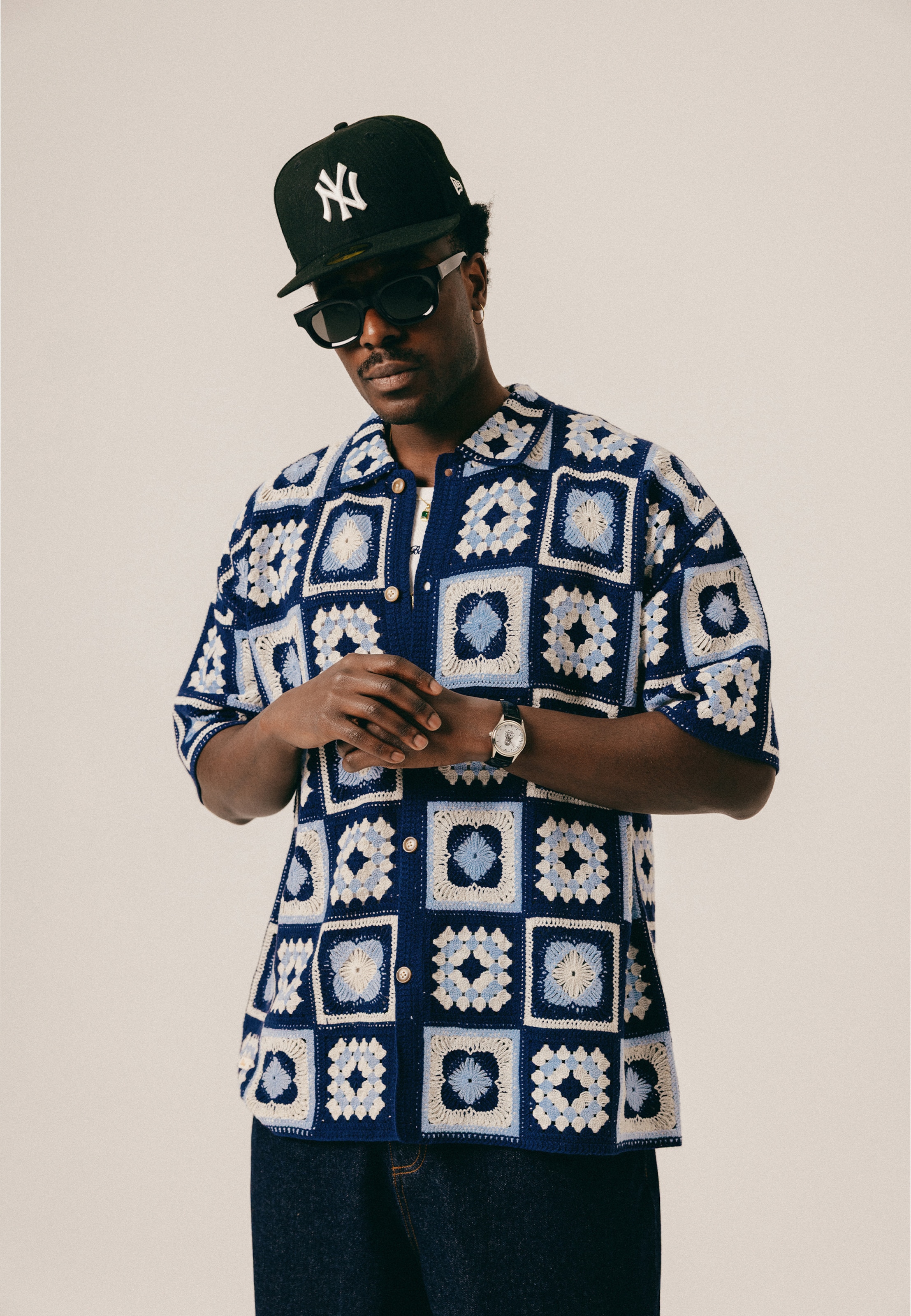 BLKVIS Crochet Granny Shirt