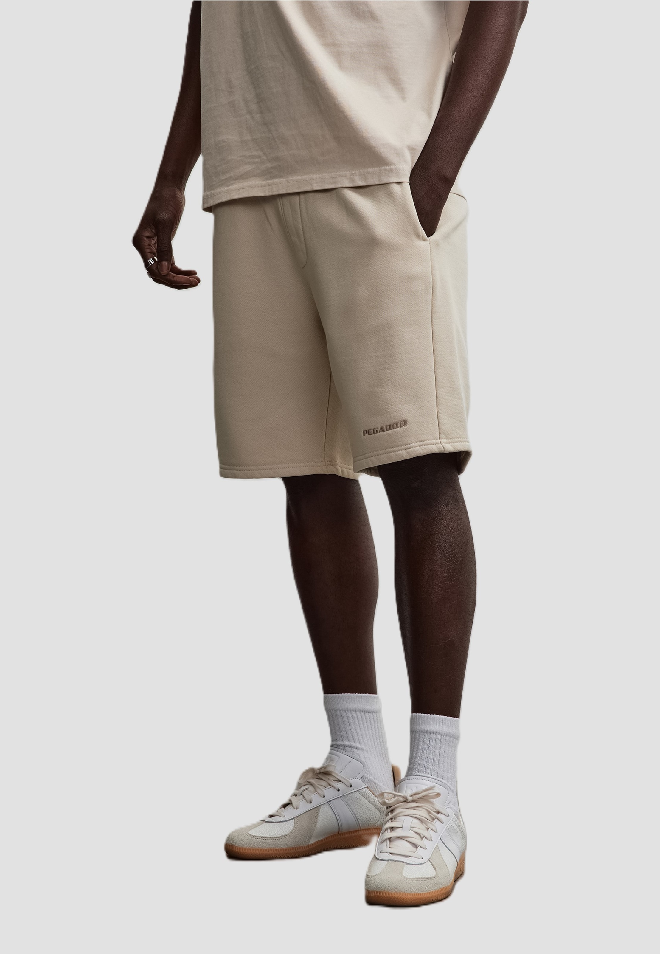 PEGADOR Logo Heavy Sweat Short