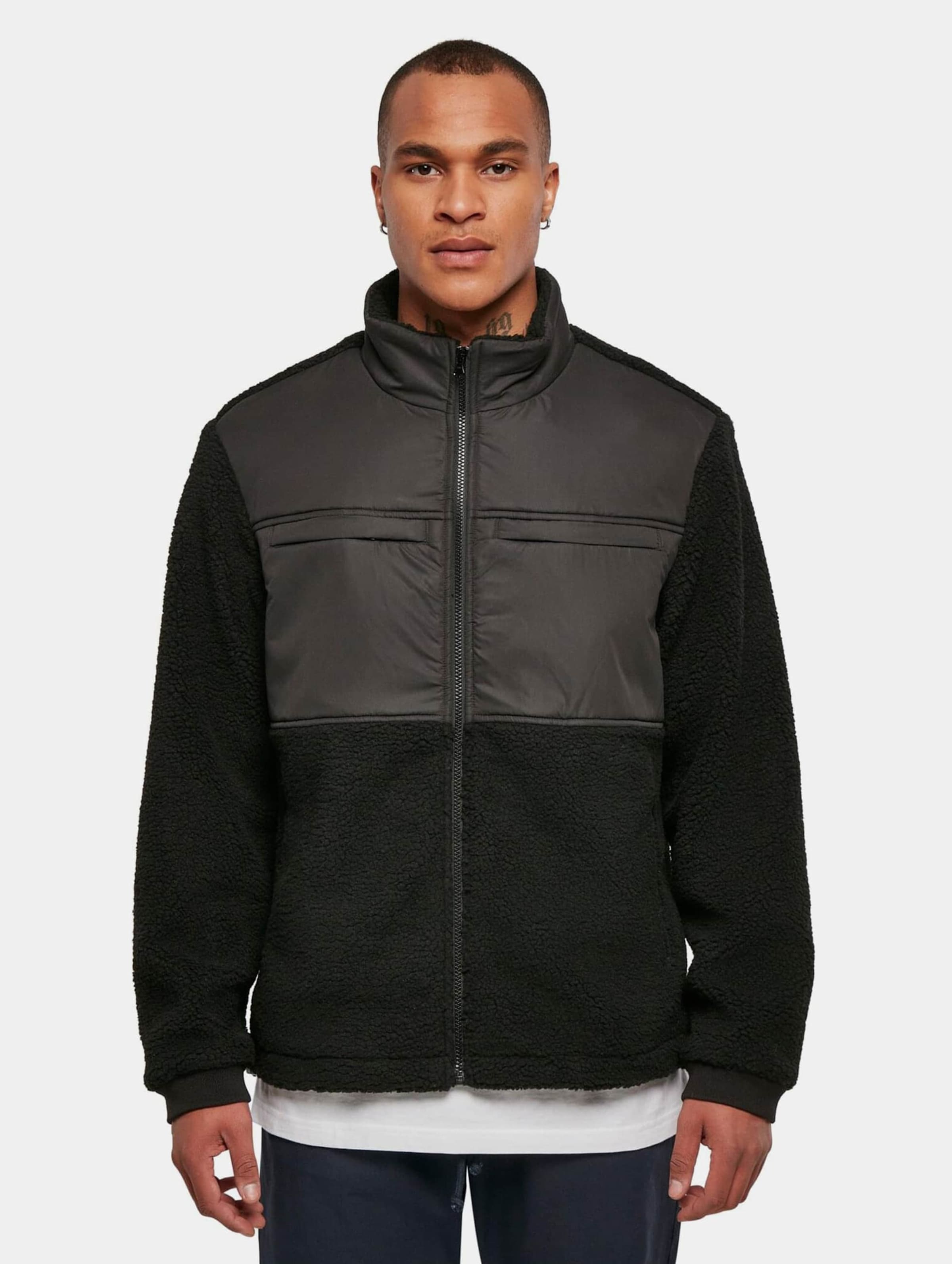 Urban Classics Patched Sherpa Jacket