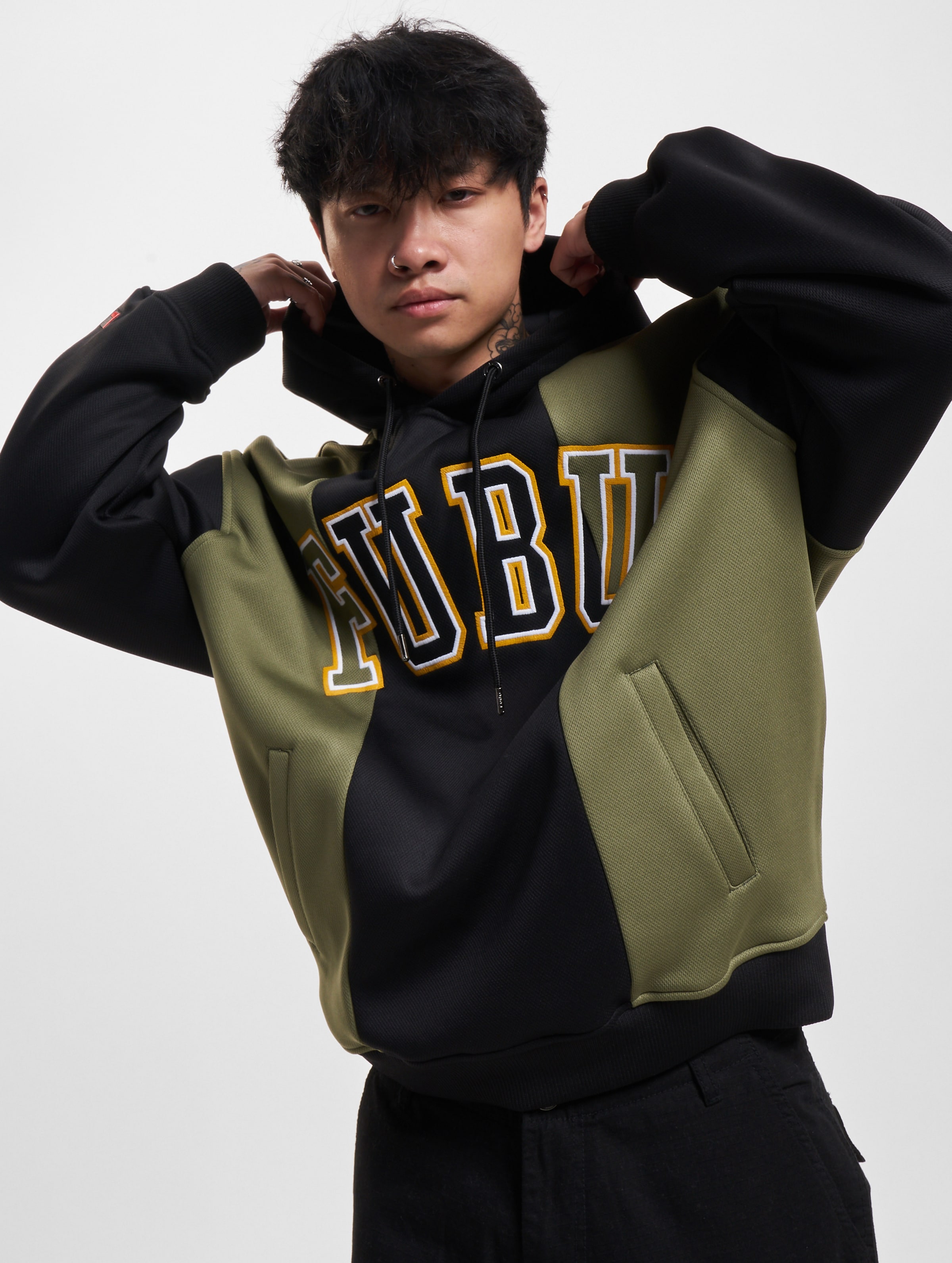FUBU College Block Mesh Hoodie