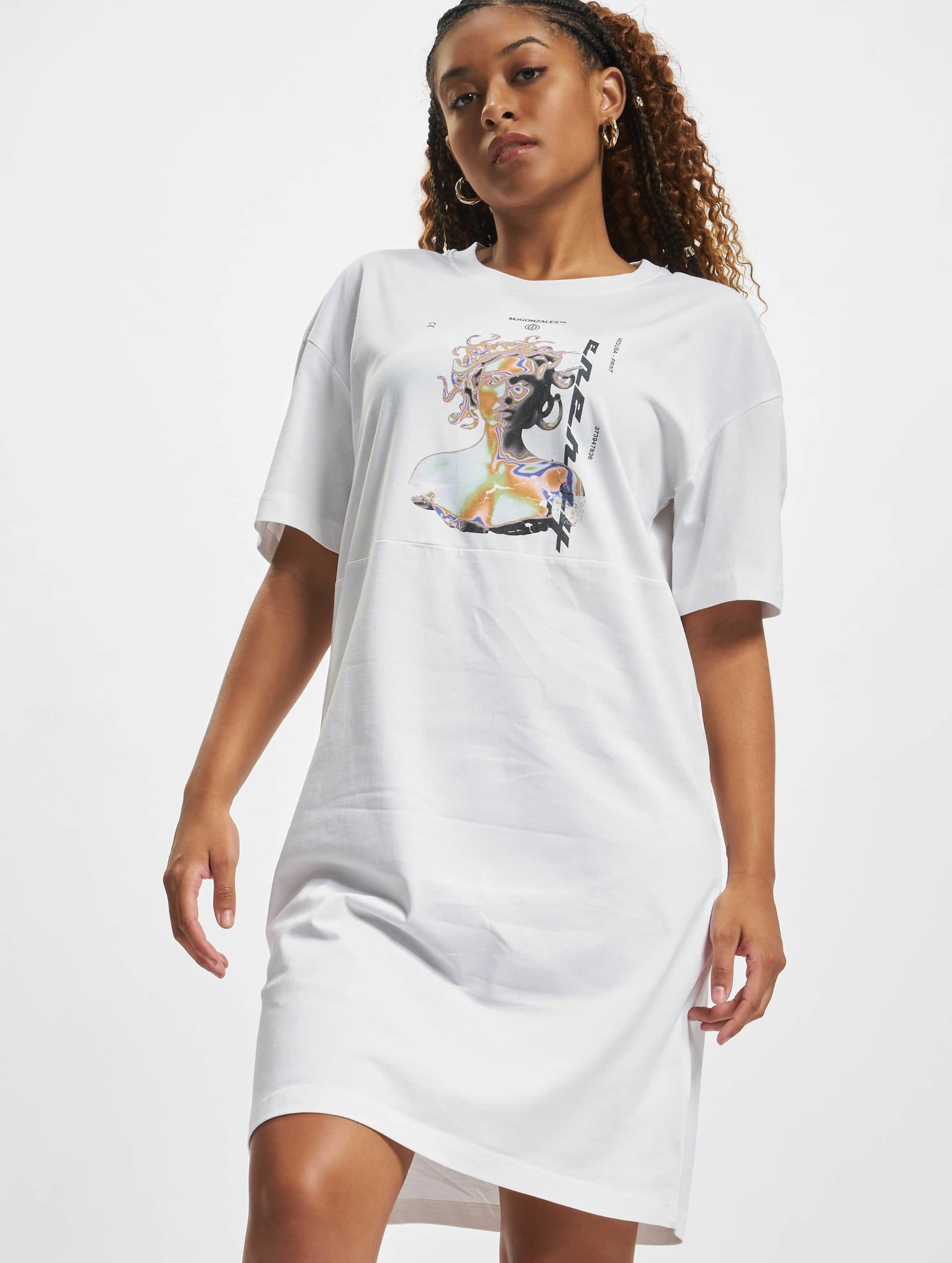 MJ Gonzales Ladies MEDUSA x Organic Oversized Slit Tee Dress