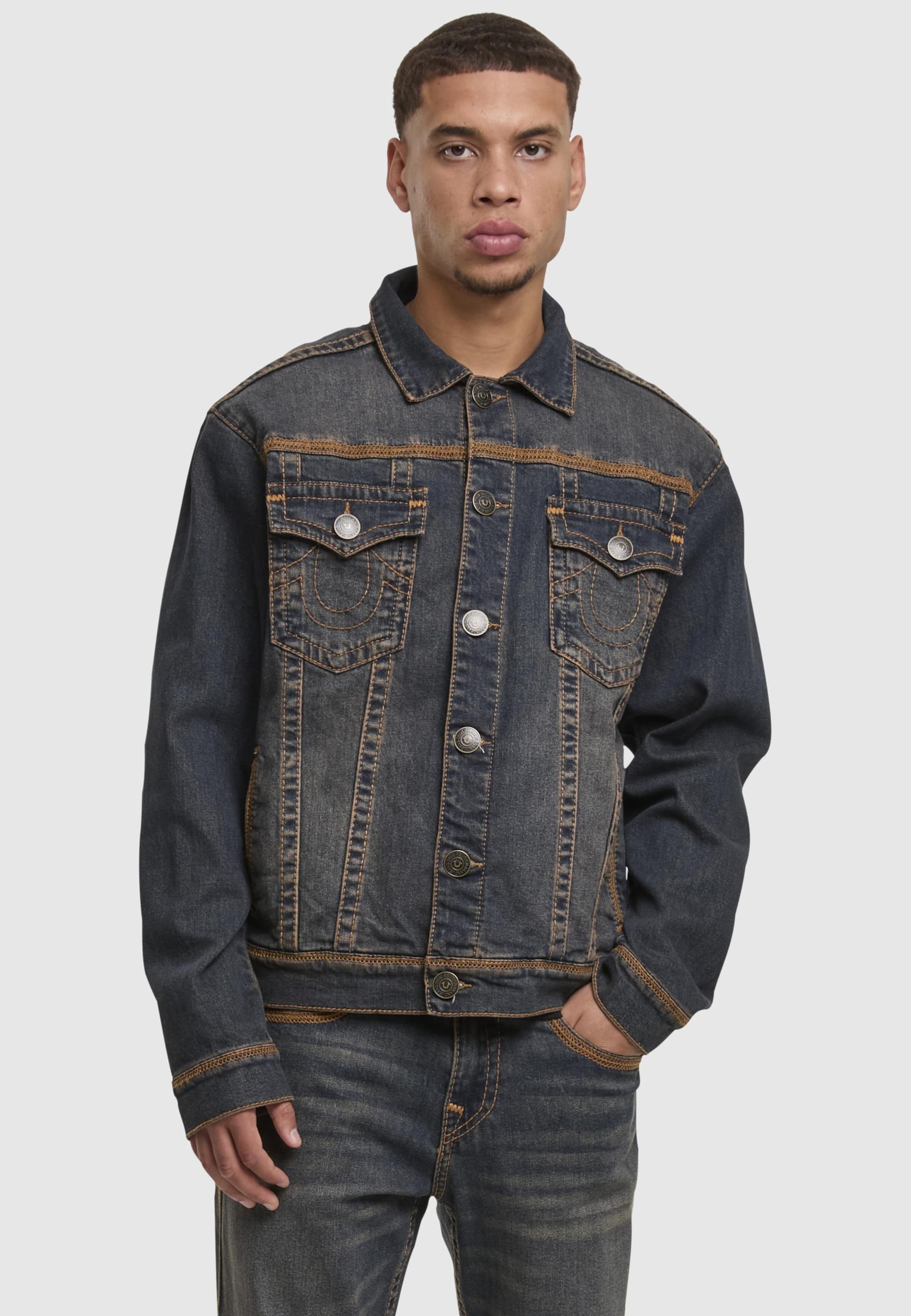 True Religion SUPER FLATLOCK TRUCKER JACKET