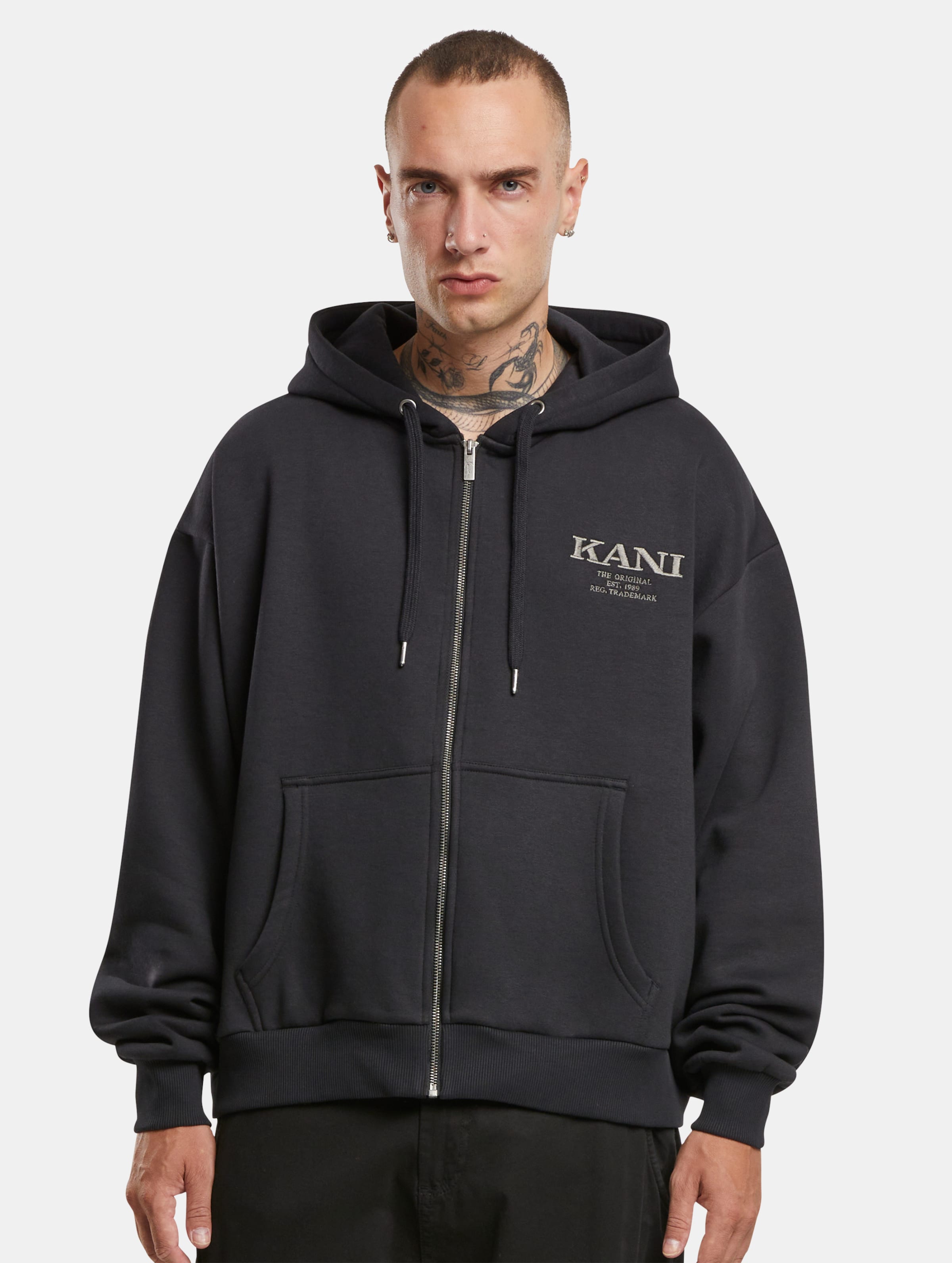 Karl Kani Retro Rhinestone Boxy Full Zip Hoodie