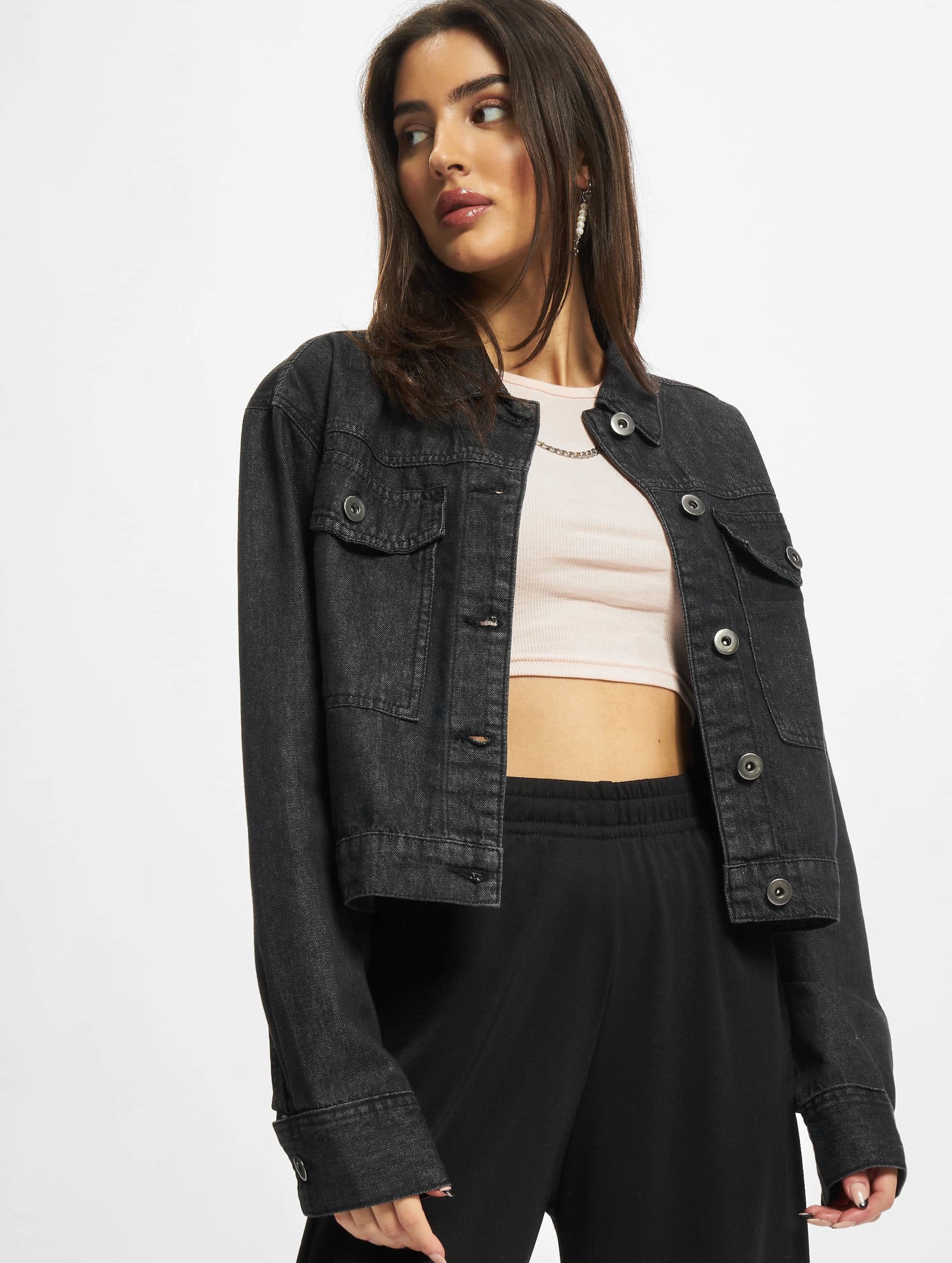 Urban Classics Ladies Short Oversized Denim Jacket