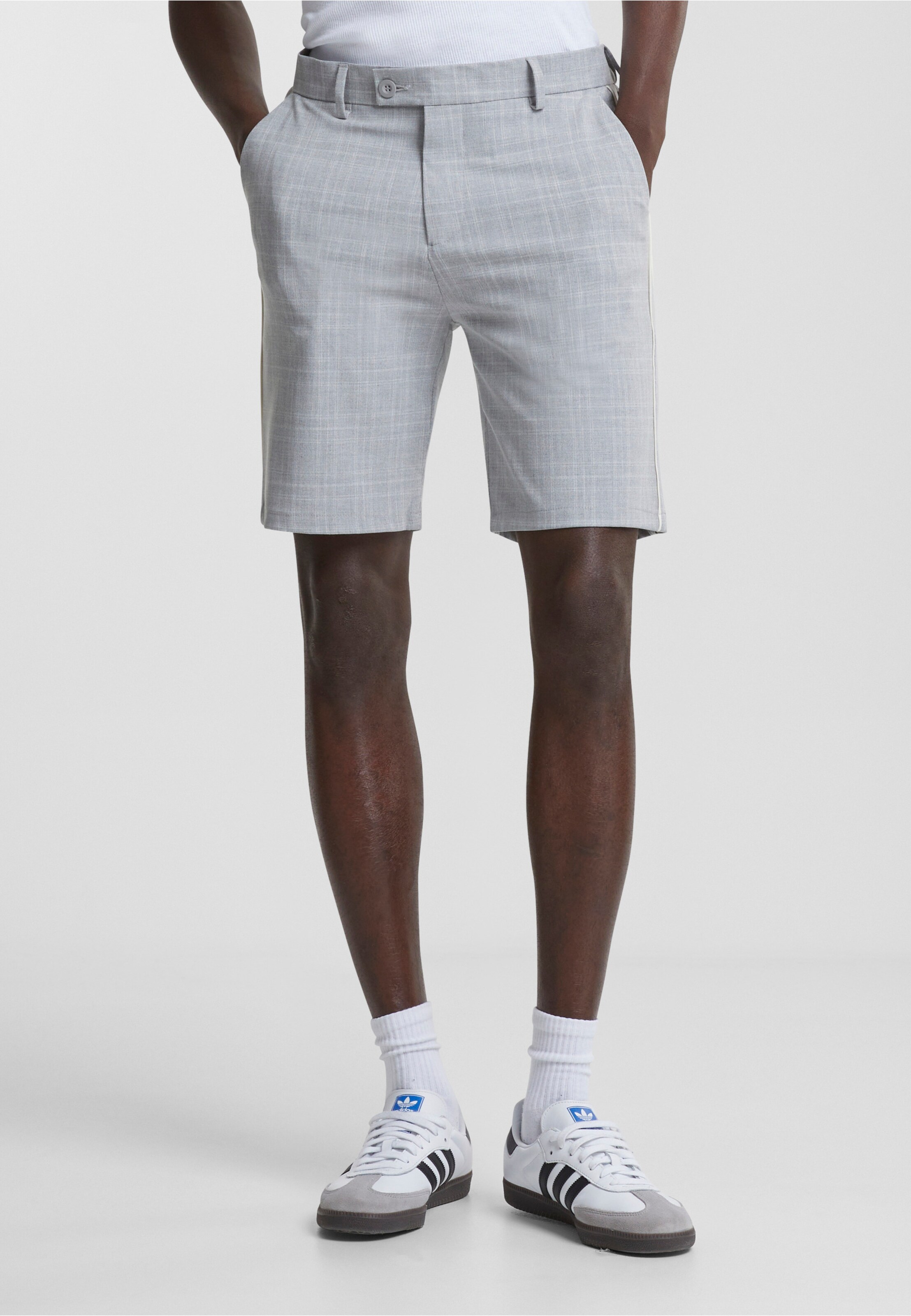 2Y Premium Plaid Short With Double Stripe