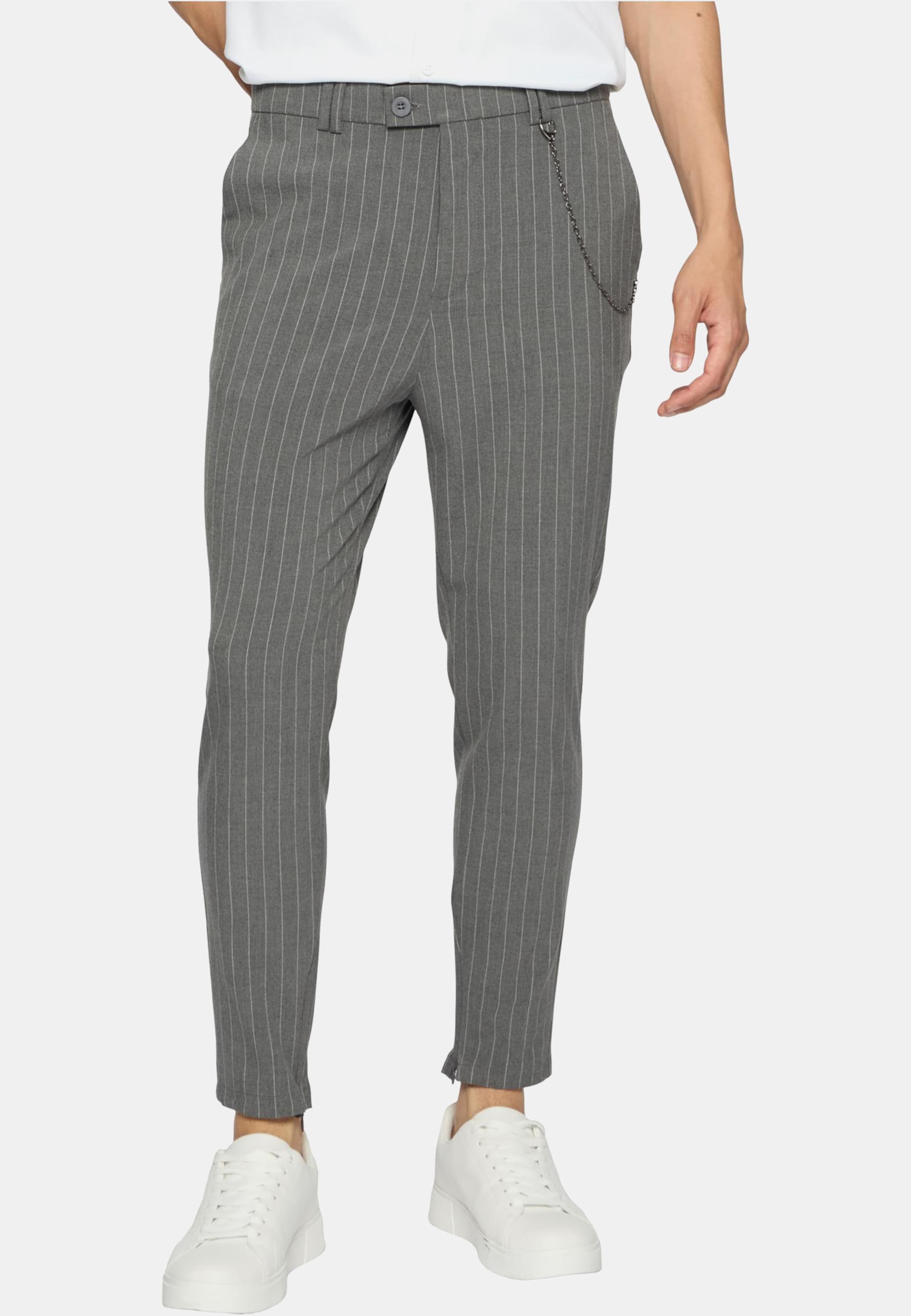2Y Premium Cropped Pants Pinstripe