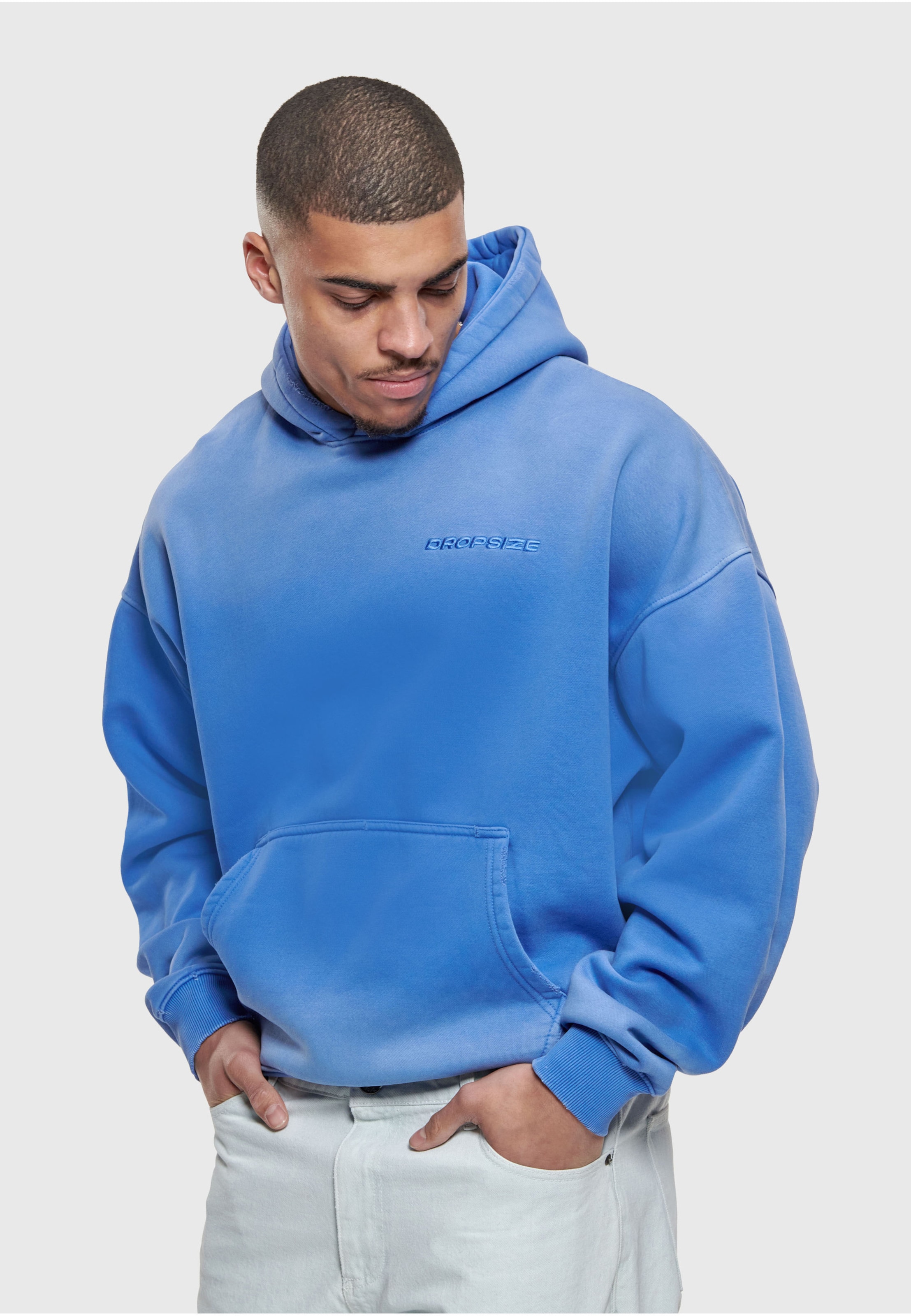 Dropsize HEAVY OVERSIZE MINIMAL LOGO HOODIE