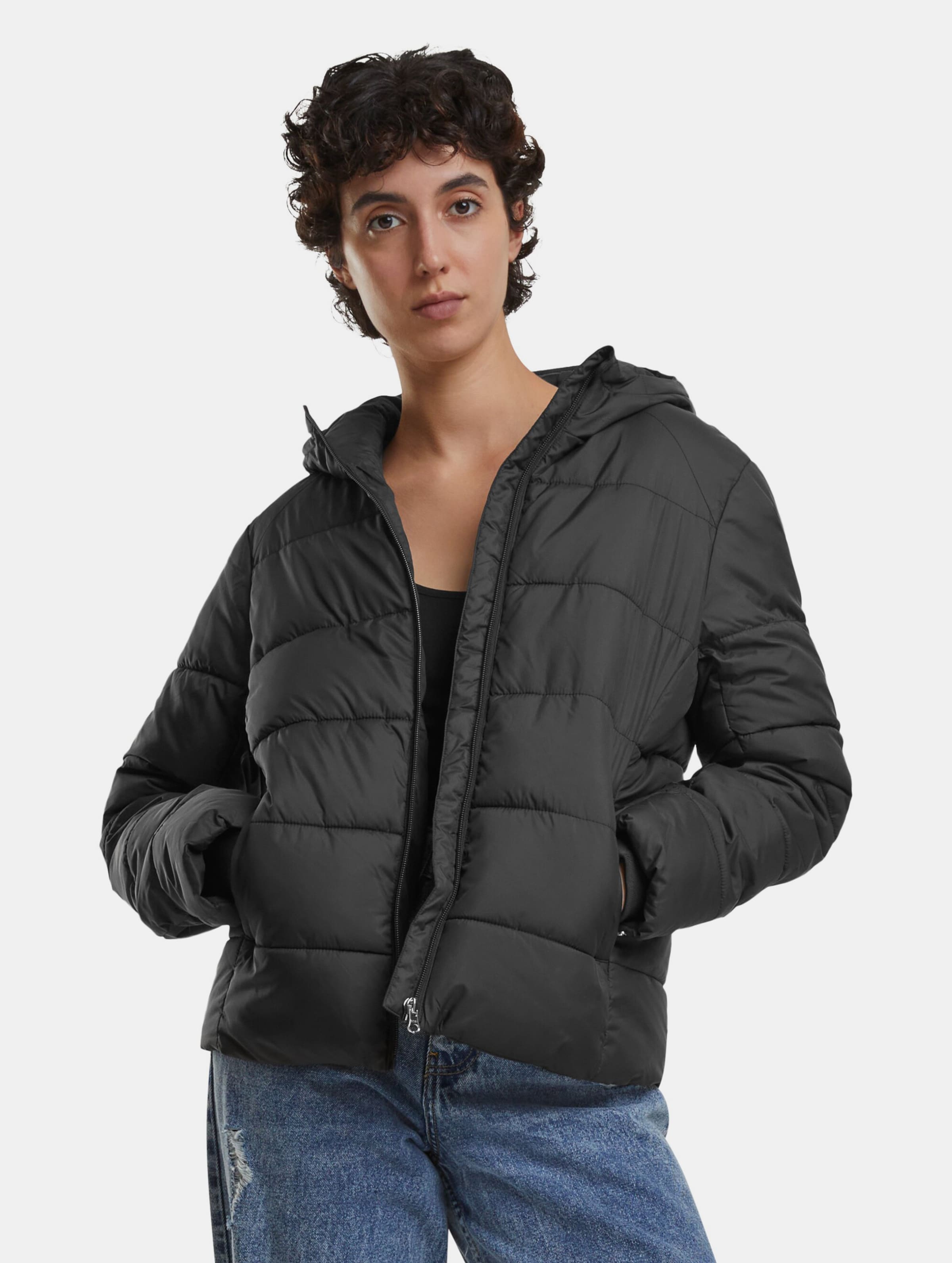 Urban Classics Ladies Short With Hood Puffer Jacket