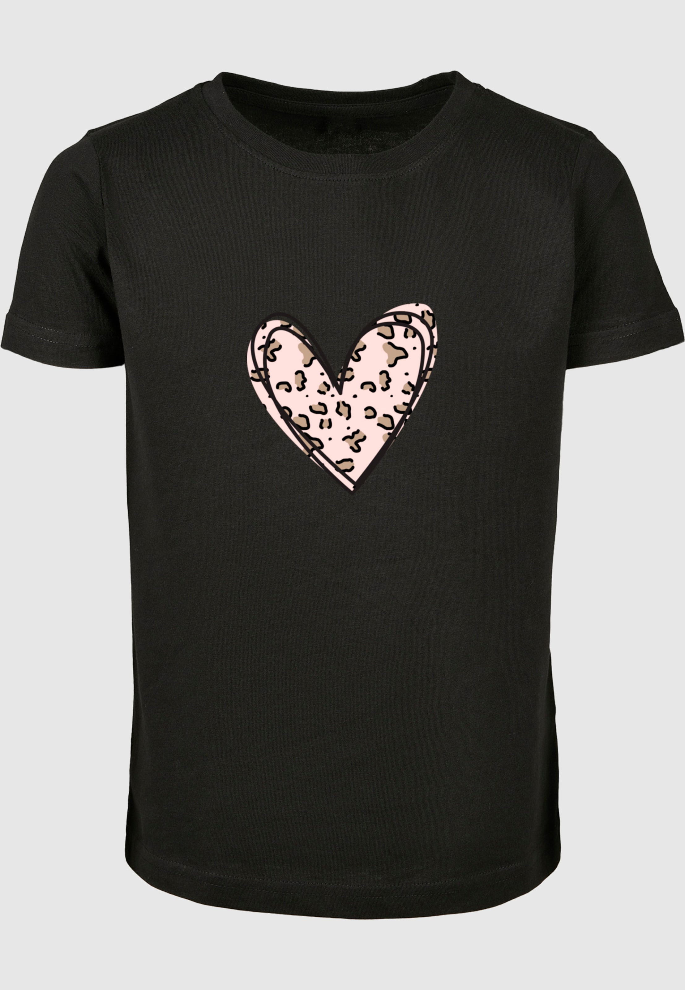 Merchcode Valentines Day - Leopard Heart Short Sleeve Tee