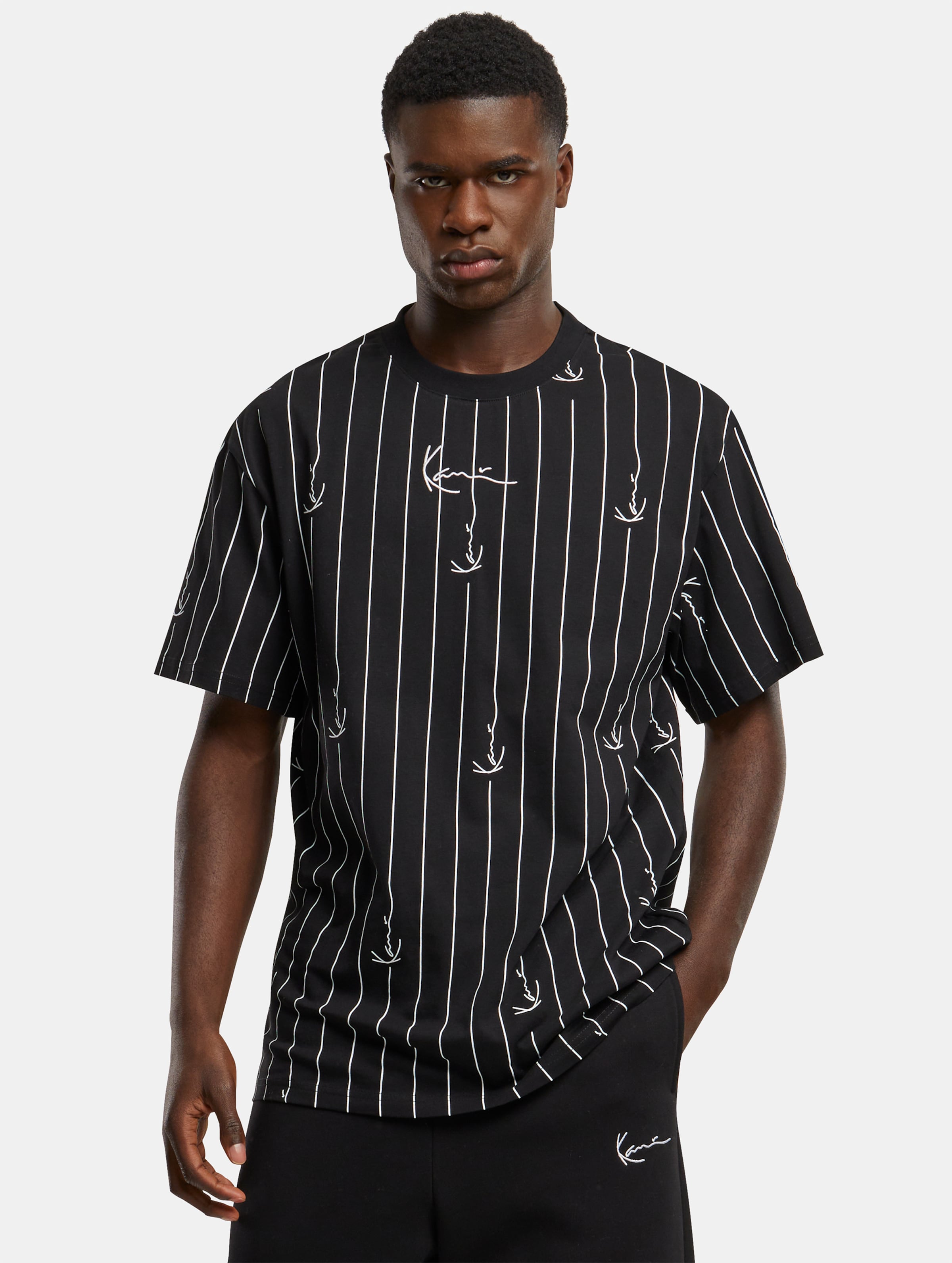 Karl Kani Small Signature Logo Prinstripe T-Shirt