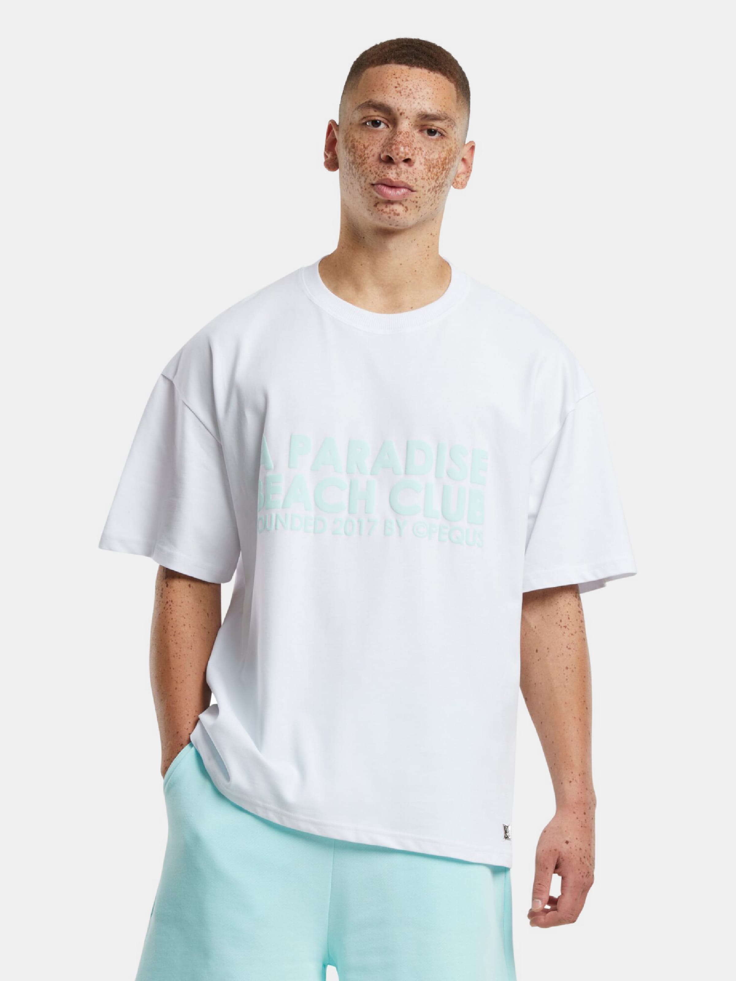 PEQUS A Paradise Beach Club Front Logo T-Shirt