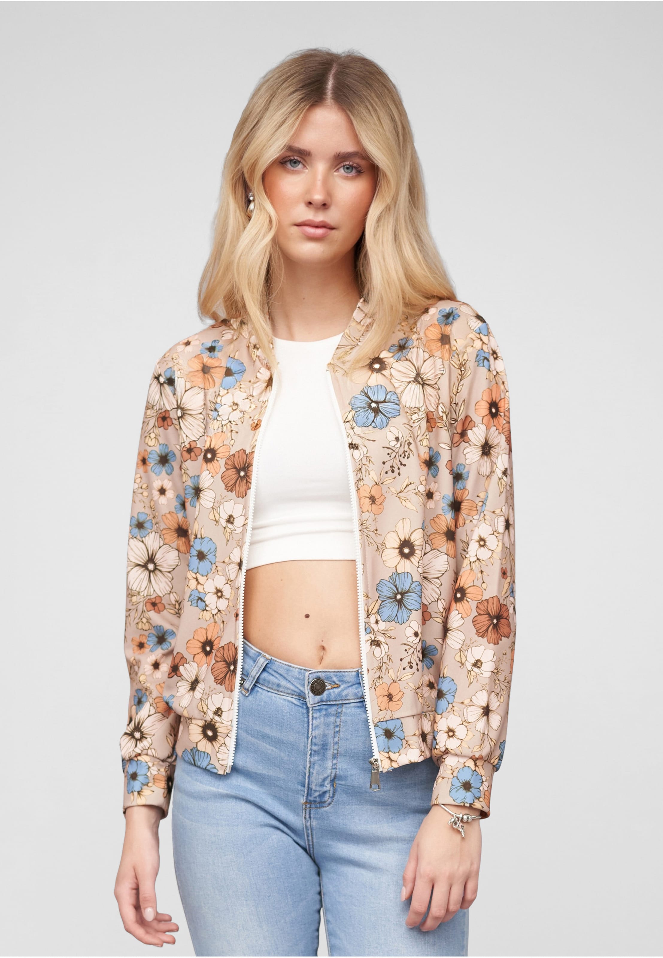 Cloud5ive Blouson with All-Over Flower Print