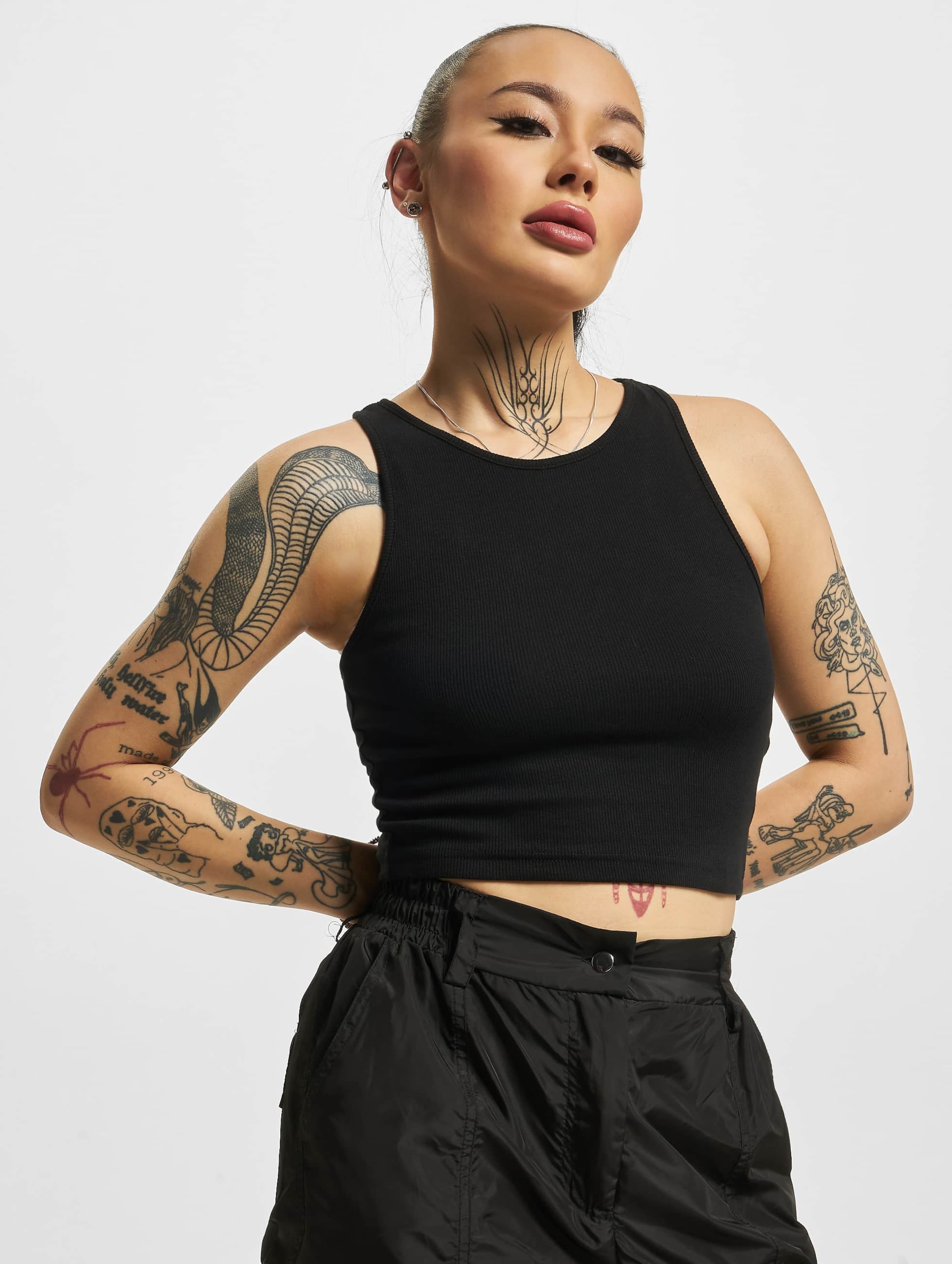 Urban Classics Ladies Cropped Rib Top