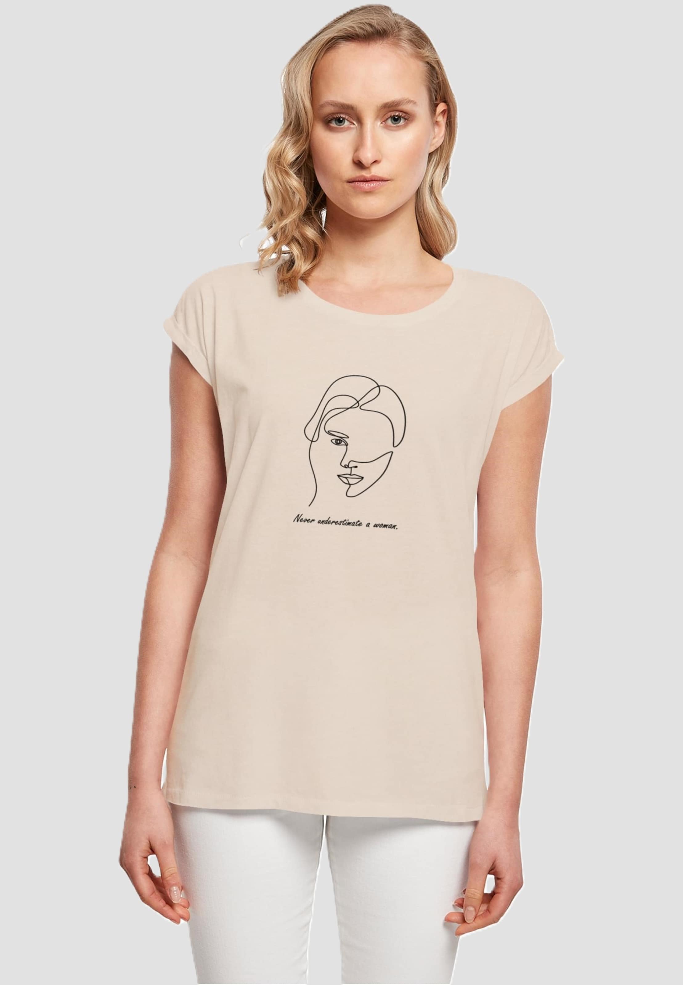 Merchcode Ladies WD - Woman Figure Extended Shoulder Tee