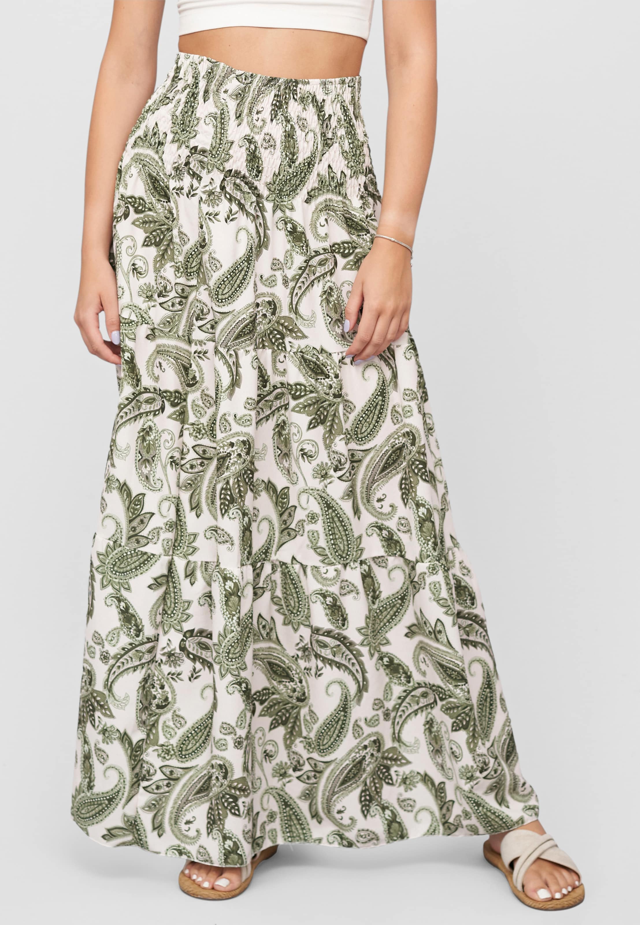 Cloud5ive Maxi Skirt with paisley print