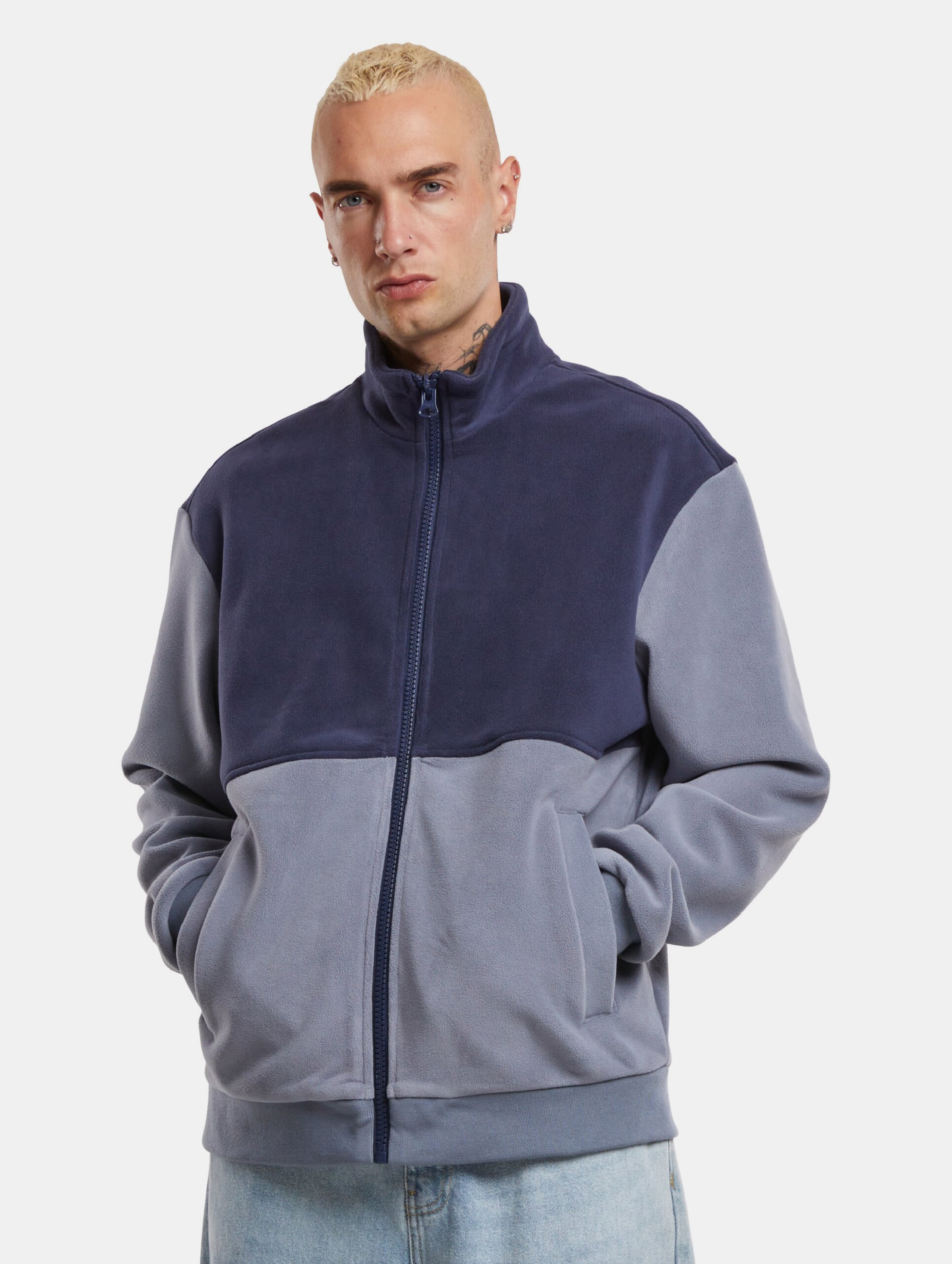 Urban Classics Colour Block Polar Fleece Übergangsjacke