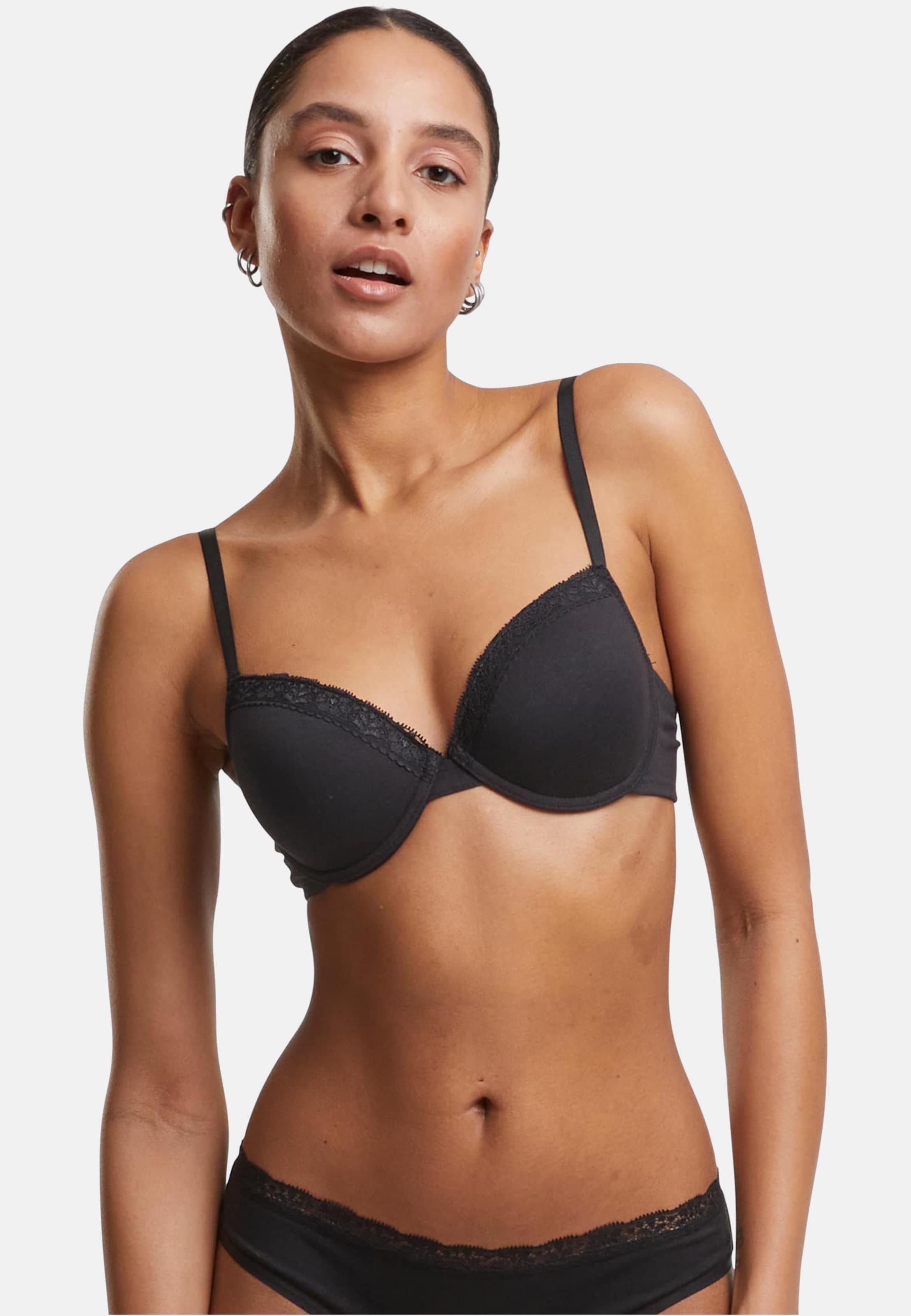 Urban Classics Ladies Basic Cotton Bra Lace 2-Pack