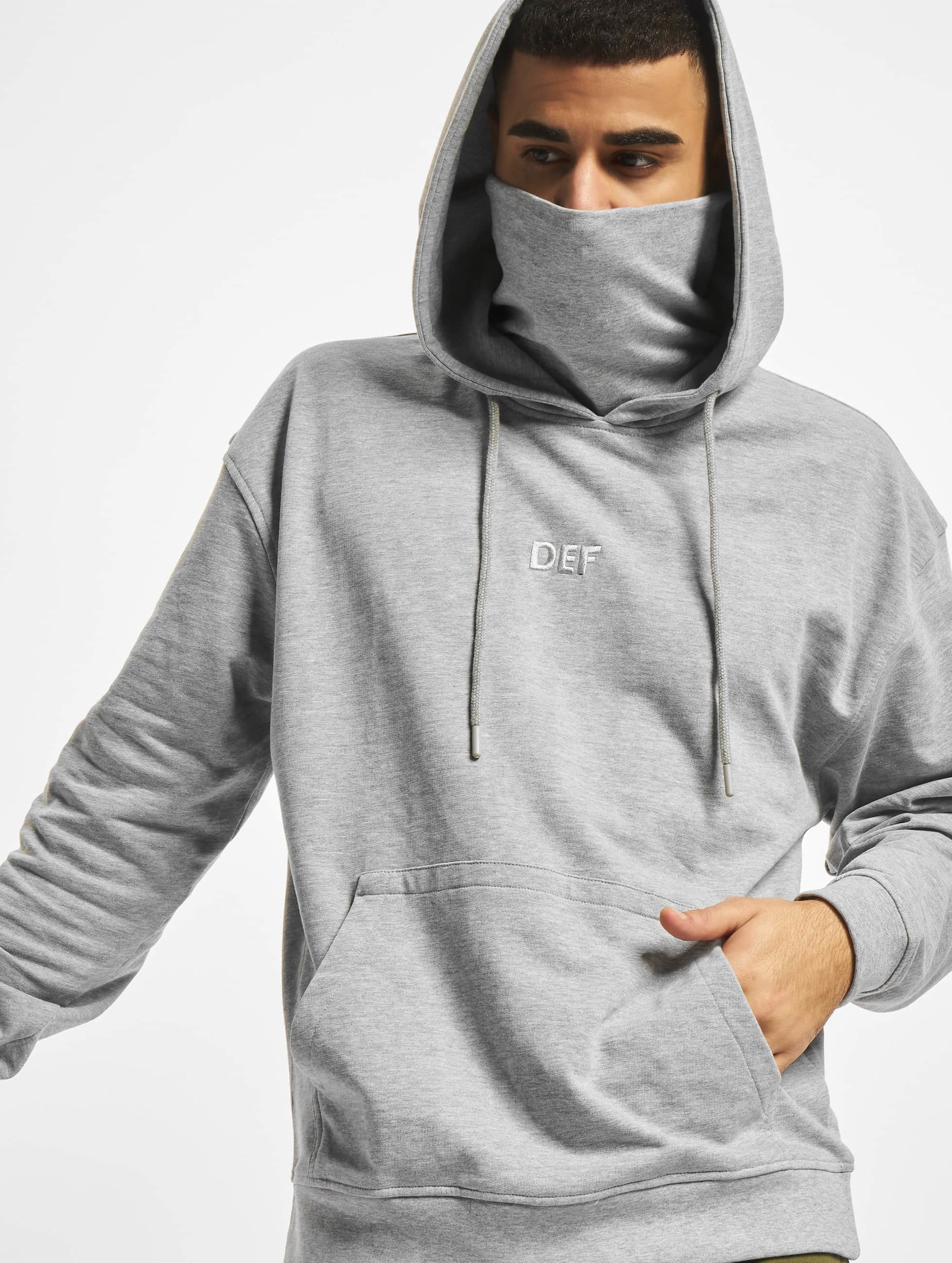 DEF Hendrik Hoody Grey Melange