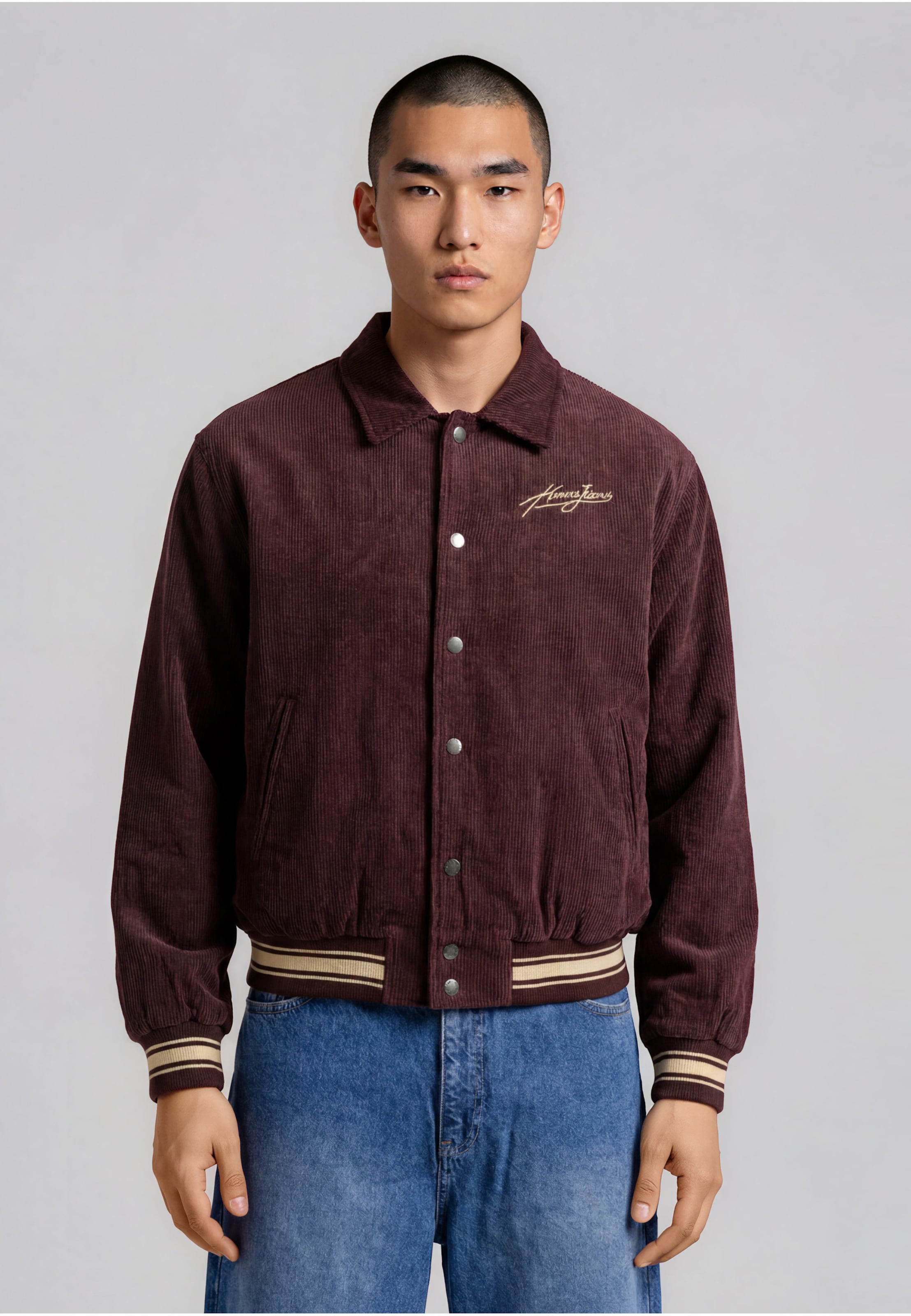 Karl Kani Jeans Corduroy Oversized College Jacket