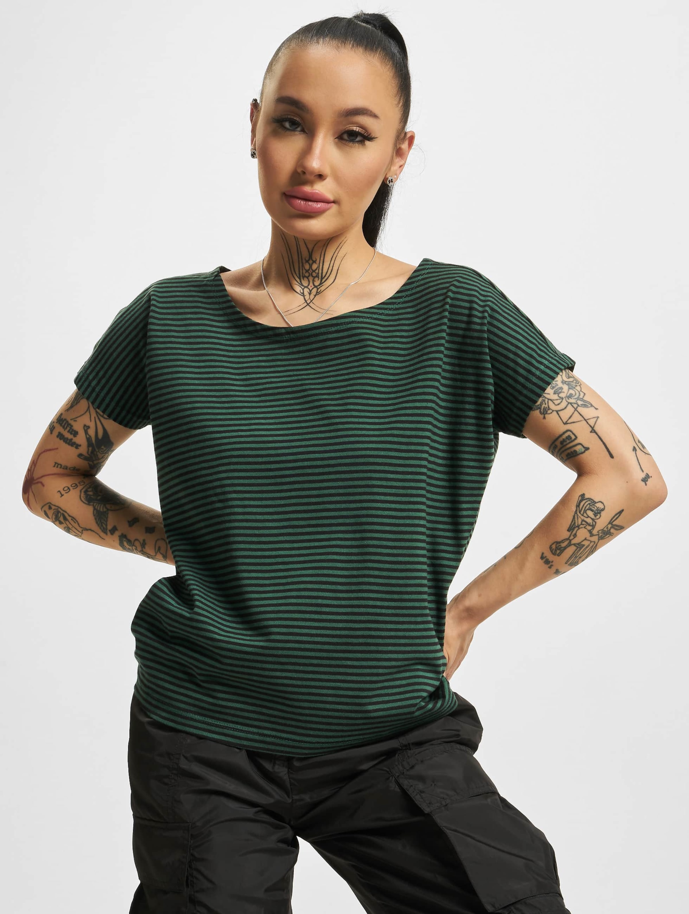 Urban Classics Ladies Yarn Dyed Baby Stripe Tee